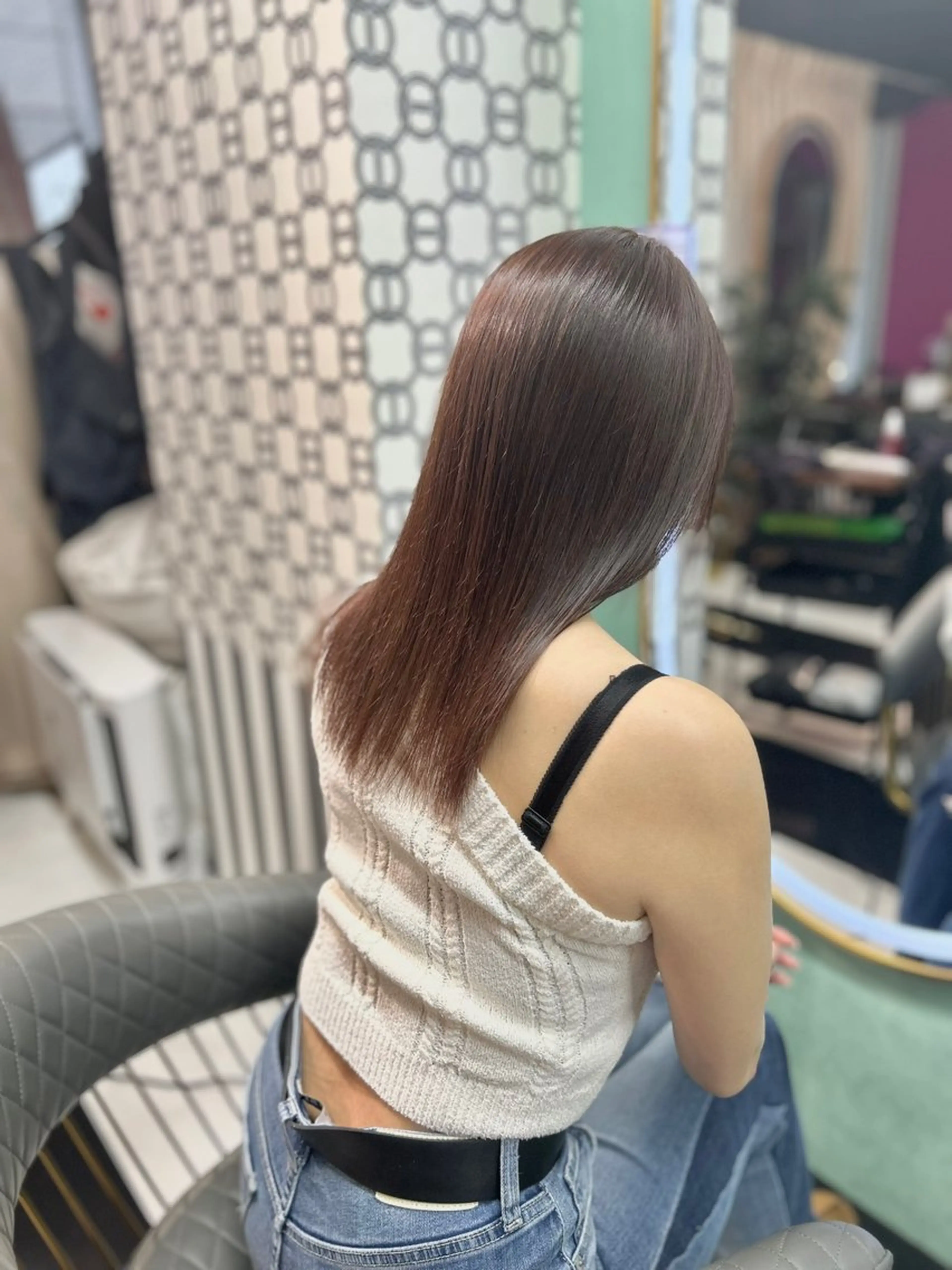 ミディアム アッシュ 髪質改善 ヘアカラー 【髪質改善特化】 新宿/縮毛矯正/セラのヘアスタイル