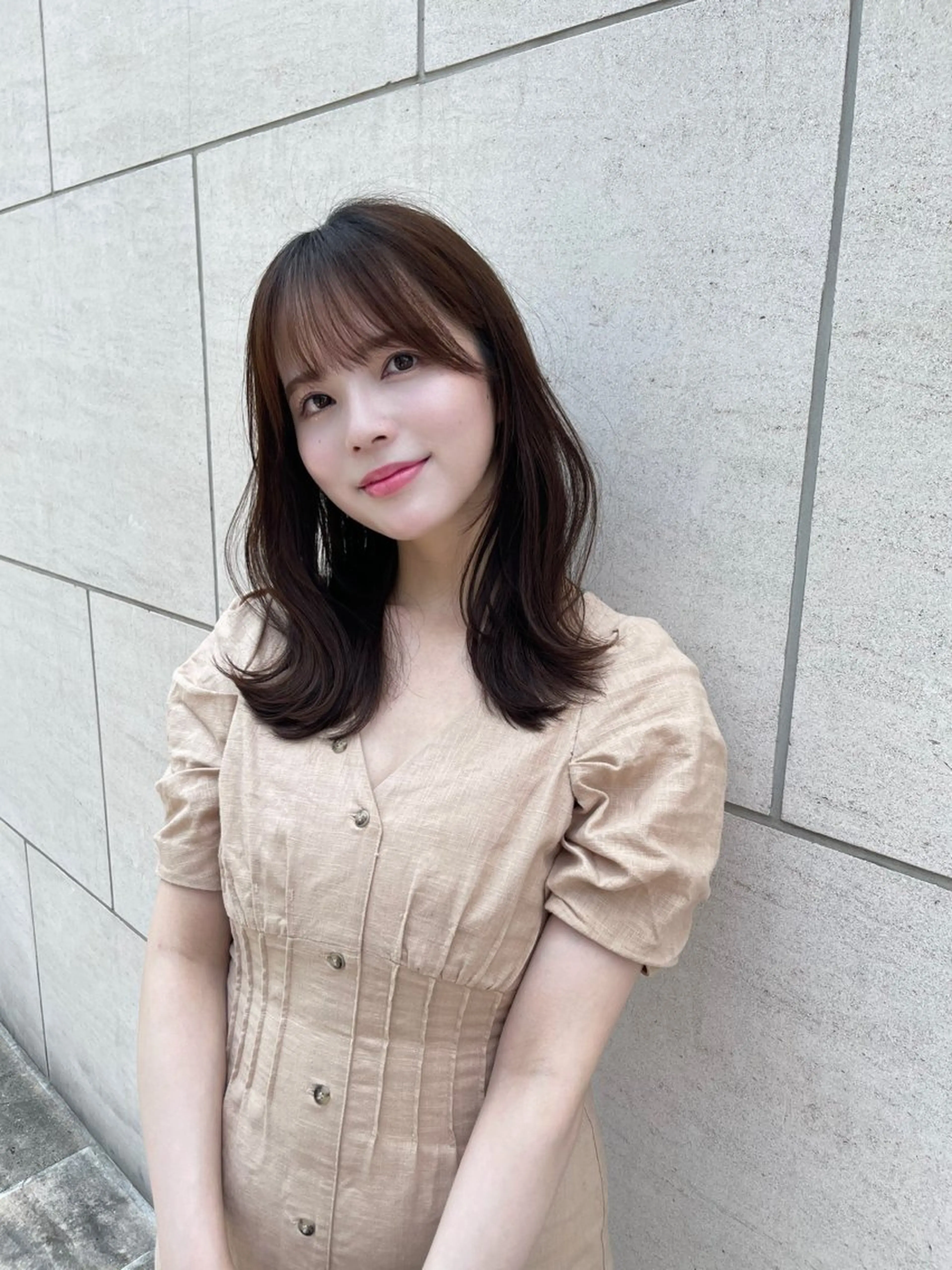 ロング 中顔面短縮 顔まわり新田大翔のヘアスタイル