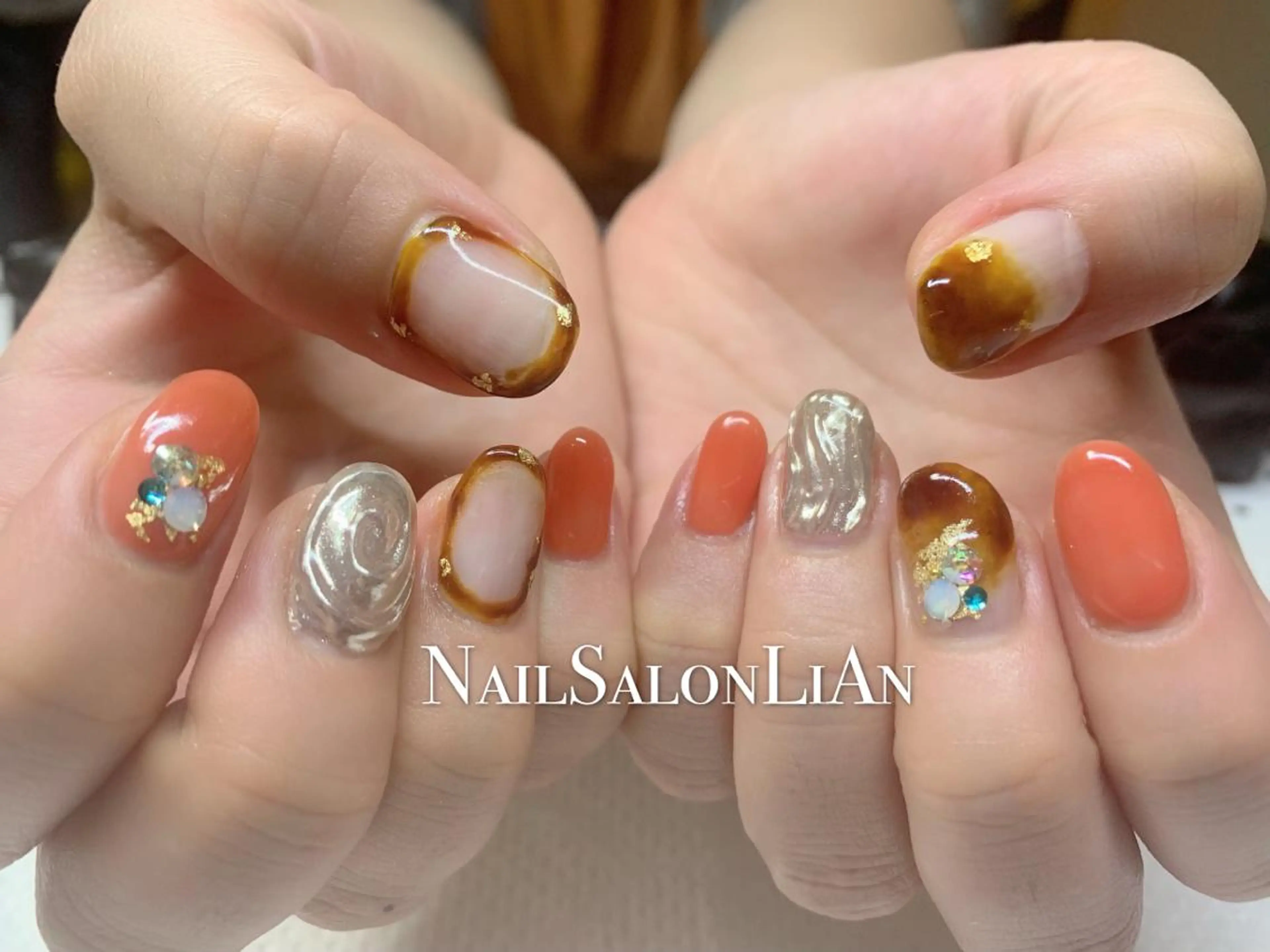 ネイル 持ち込み ハンドネイル NailSalon LiAnのネイルデザイン
