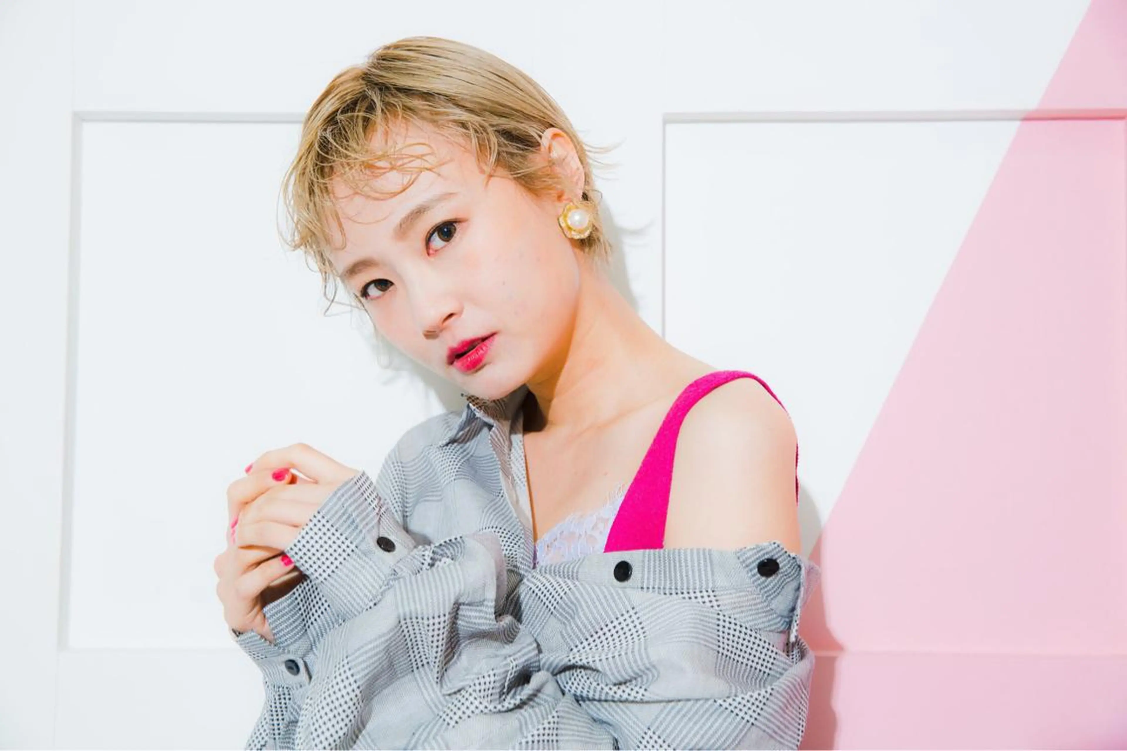 ショート パーマ 顔周りカット パーマ ✂️小顔カット✂️ 山本有紀のヘアスタイル