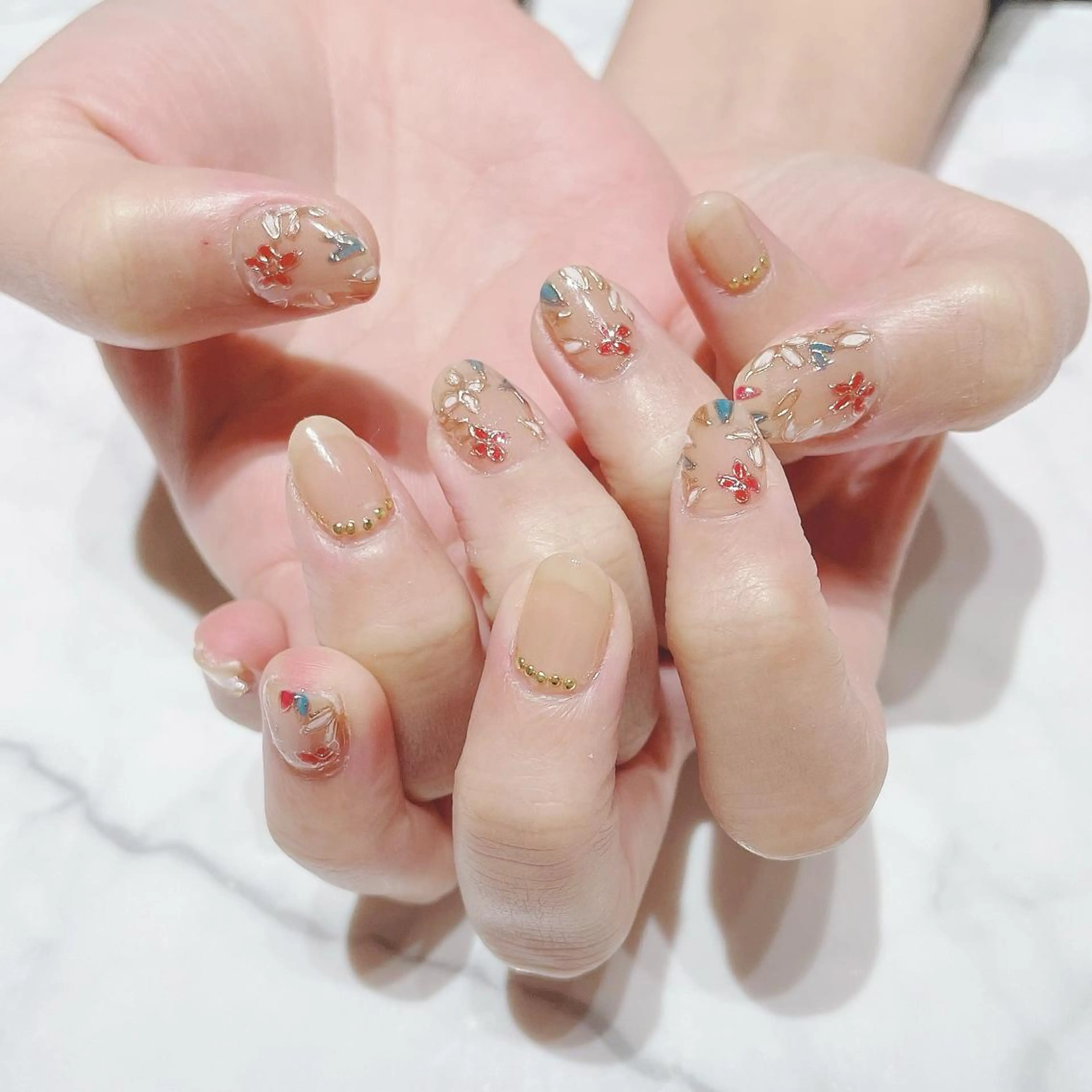 ネイル 持ち込み ネイルサロン Belleのネイルデザイン