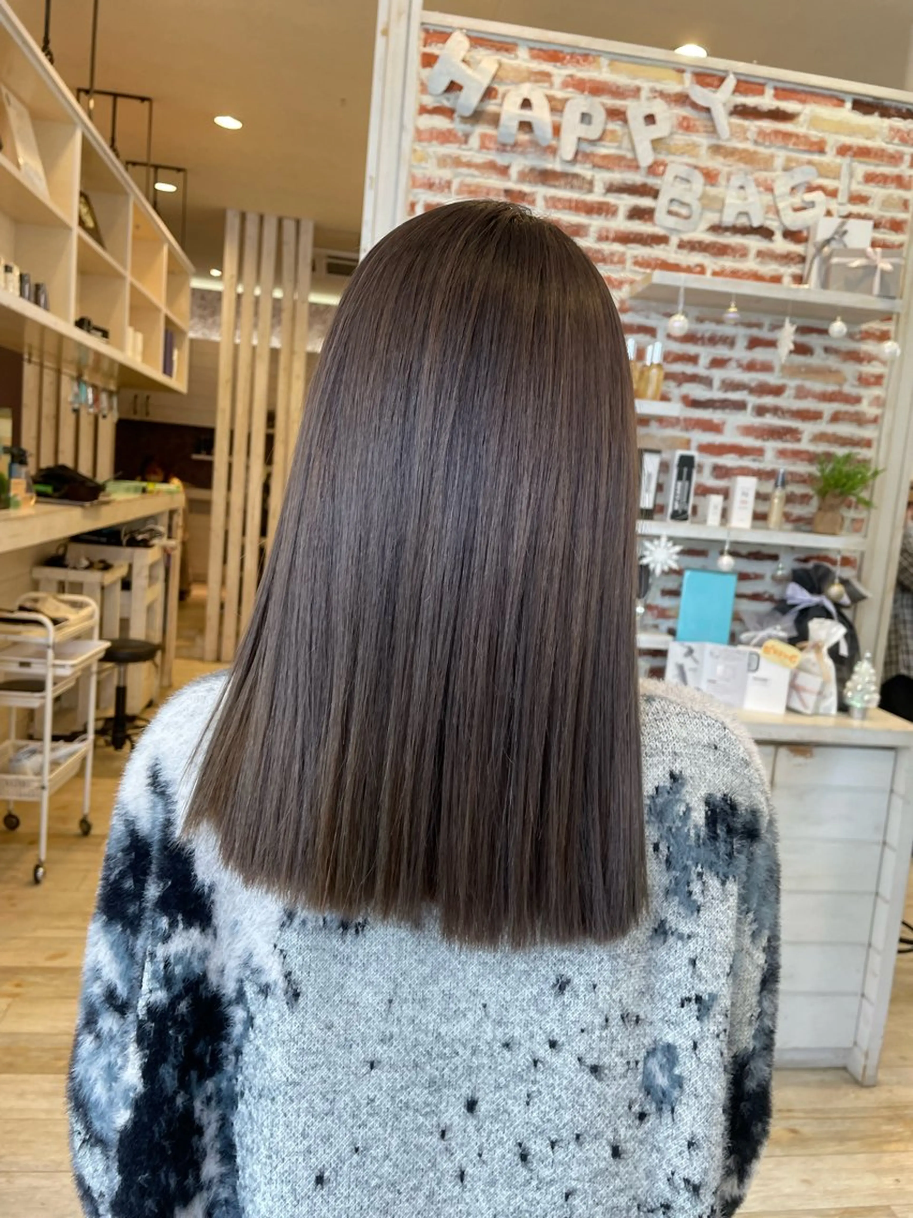 ロング カラー ベージュカラー ダブルカラー ハイトーンカラー 東恩納 誠のヘアスタイル