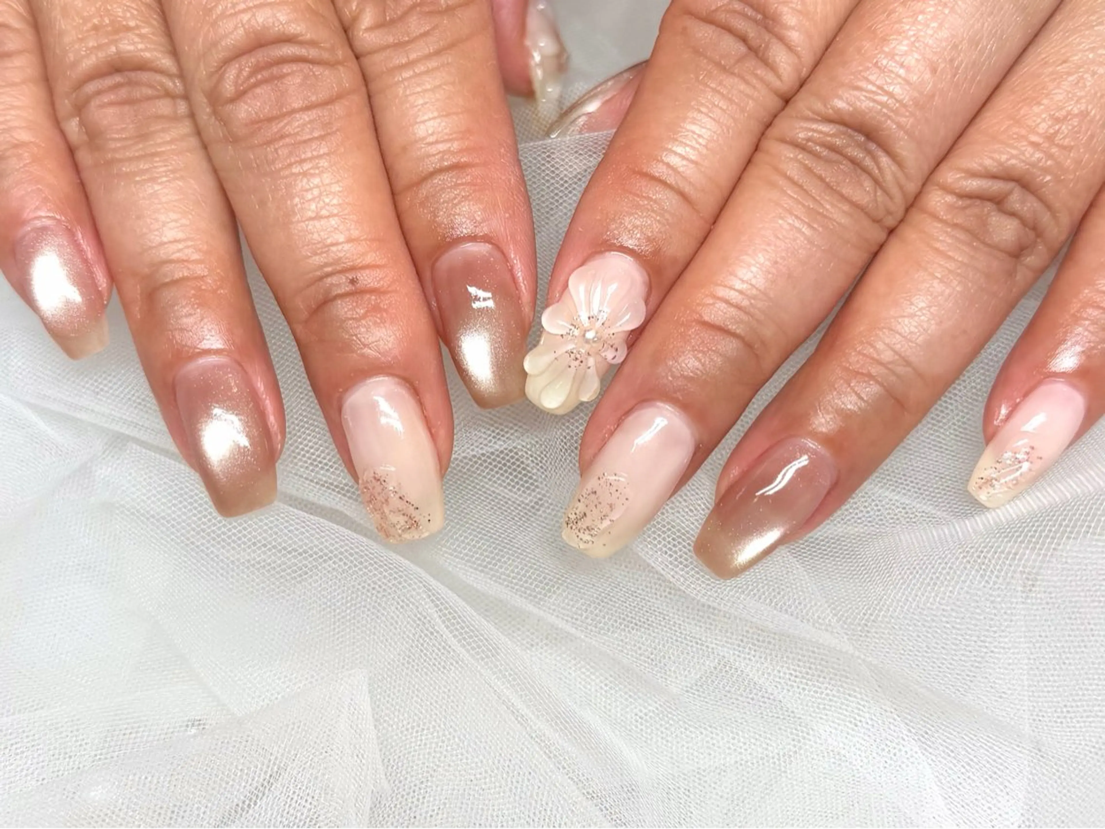 ネイル フラワーネイル ハンドネイル HazeGrass NAILのネイルデザイン