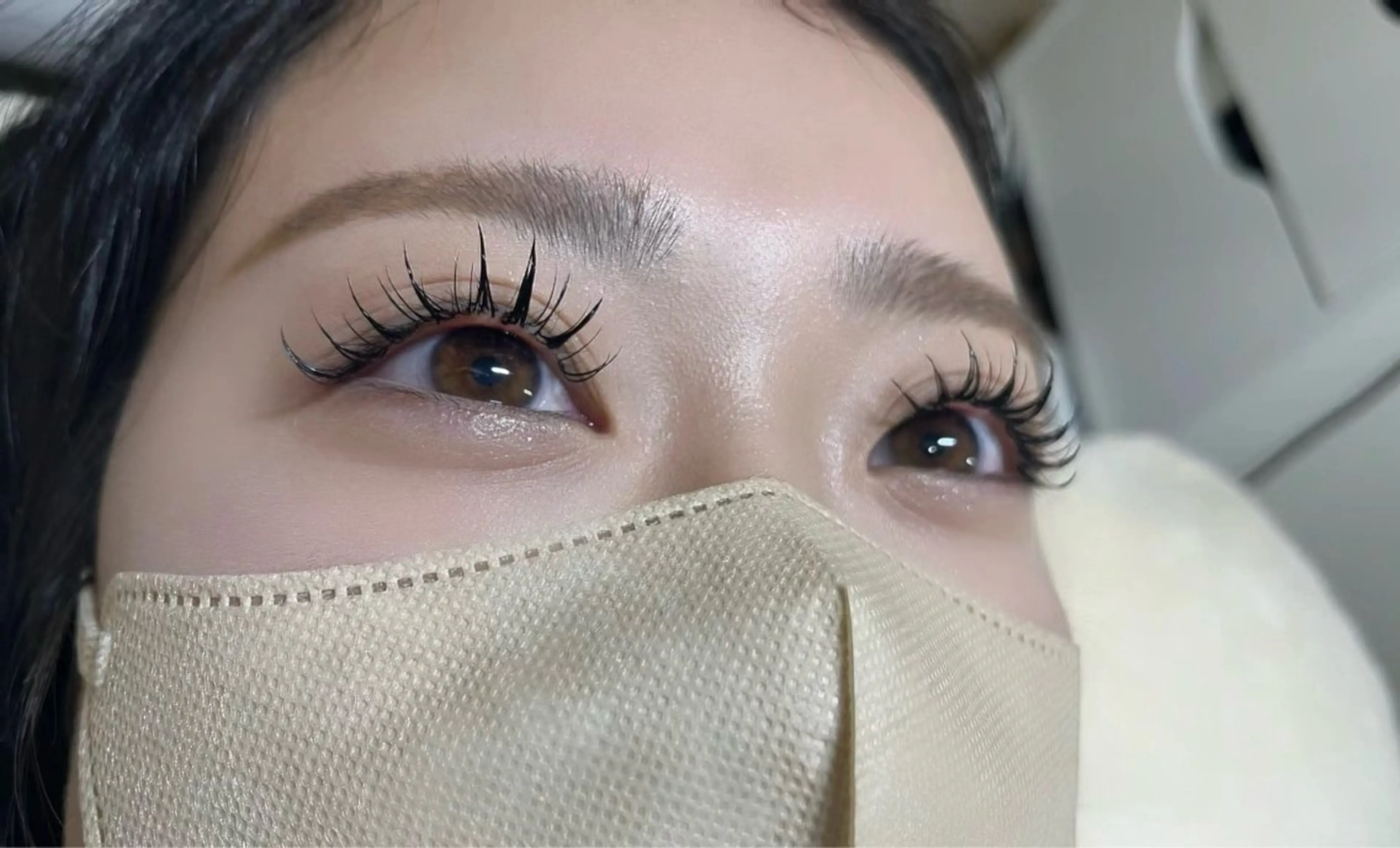 得意！目に合わワンホン120本！ナチュラルins風(束感)の写真