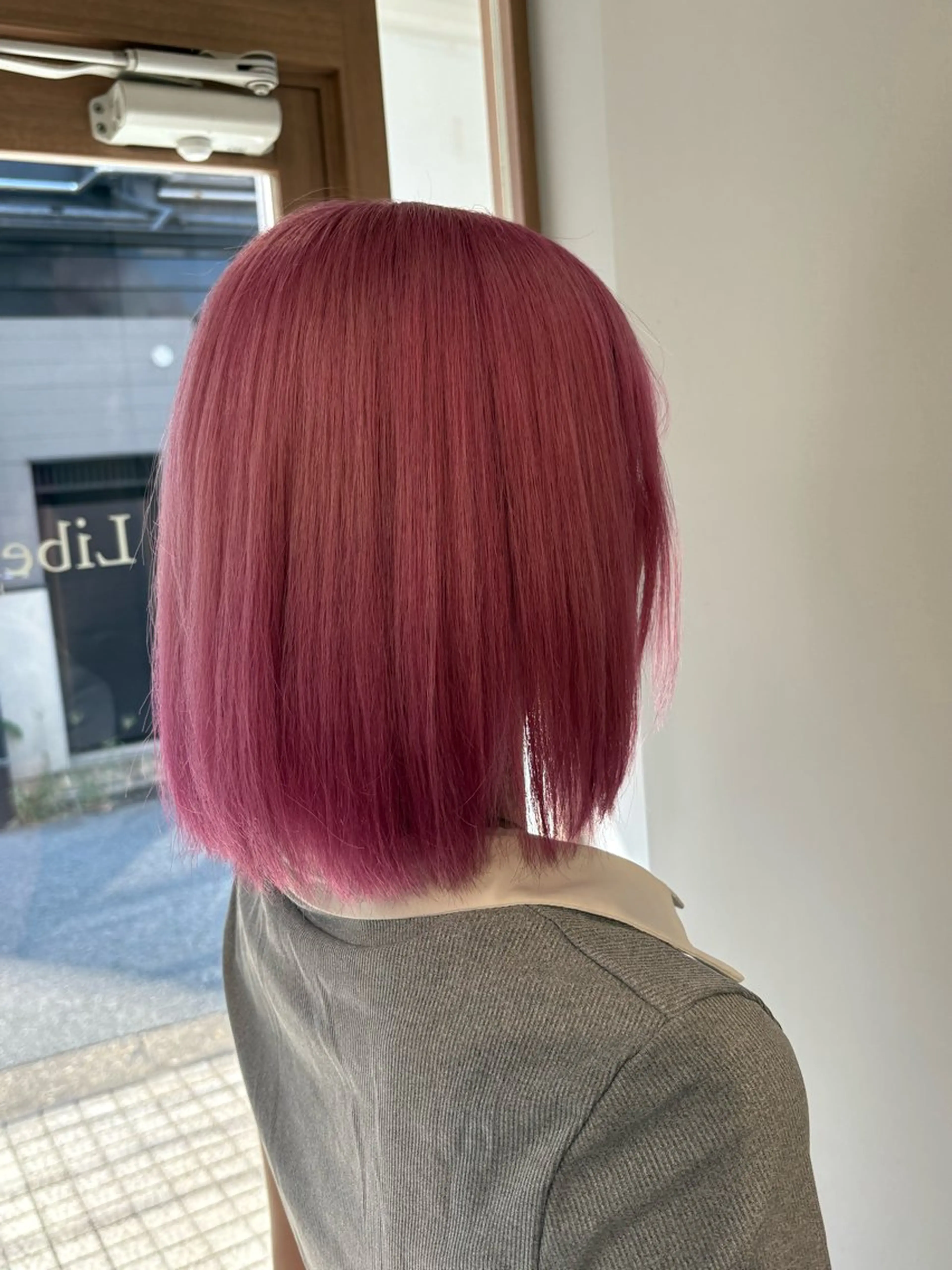 カラー ピンクカラー ヘアカラー Libero 柏 あつきのヘアスタイル