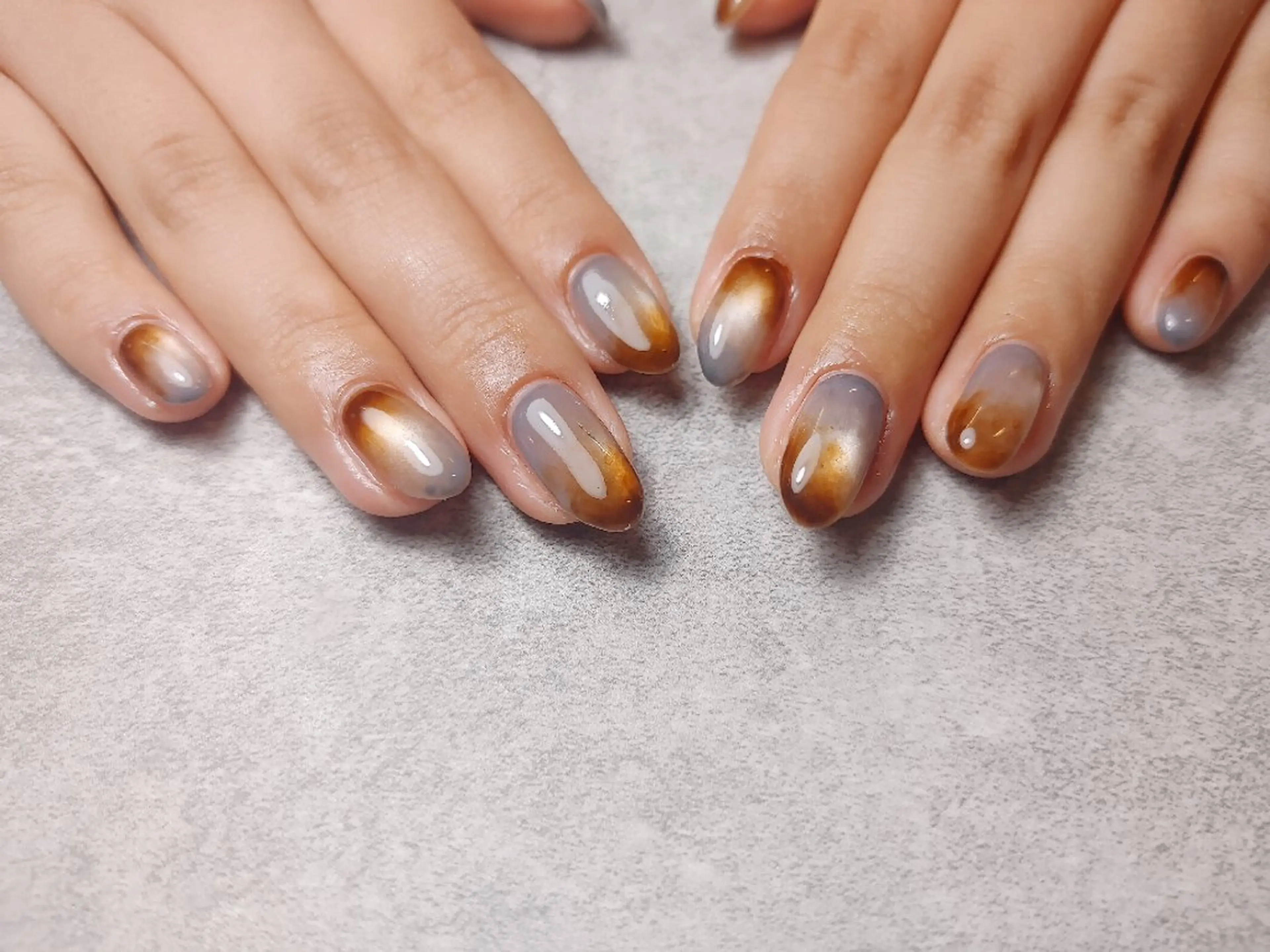 ネイル マグネットネイル 持ち込み ニュアンスネイル ハンドネイル 角村 めぐみのネイルデザイン