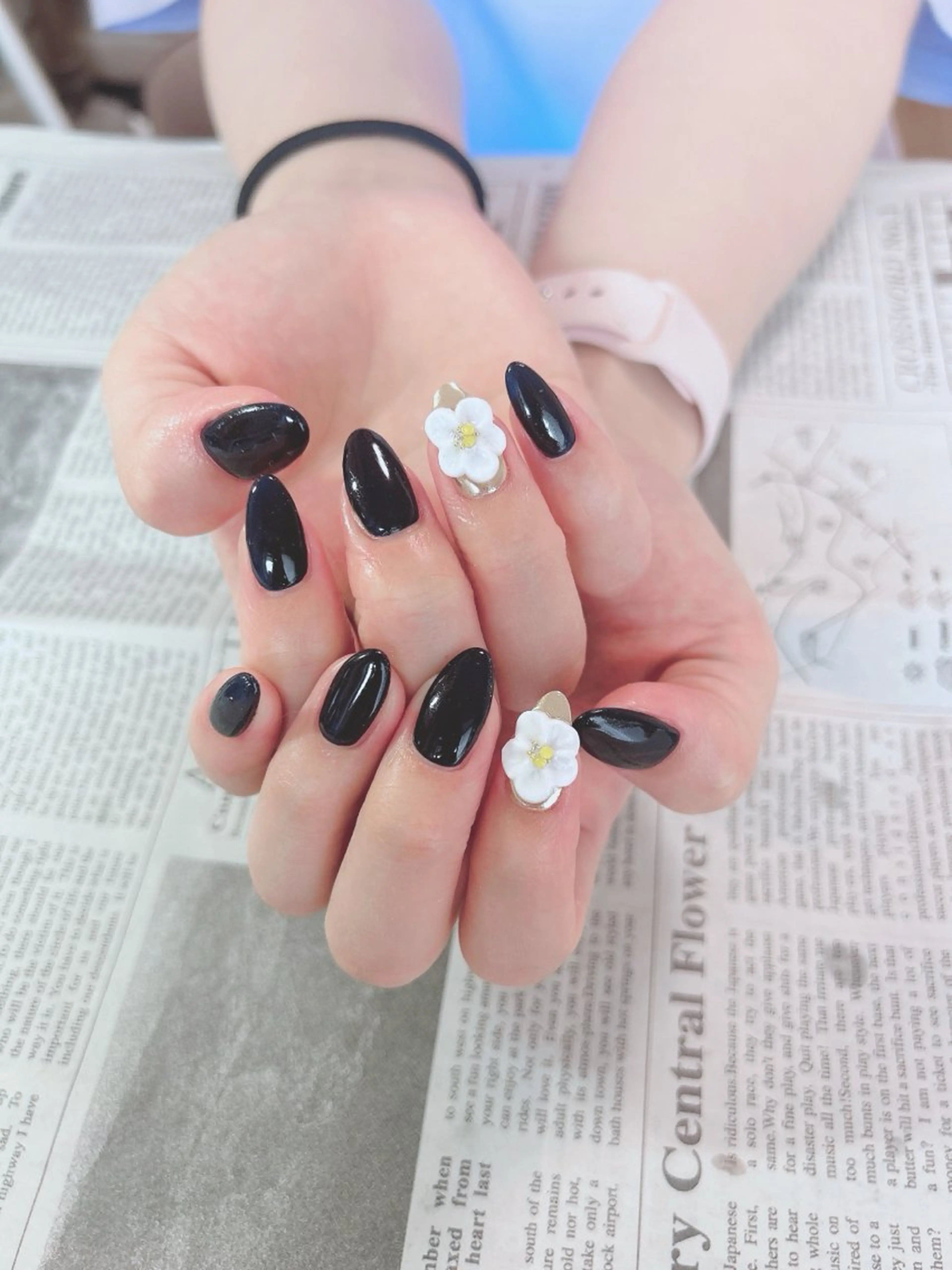 ネイル フラワーネイル ぷっくりネイル ハンドネイル ハンドケア 森山 舞のネイルデザイン