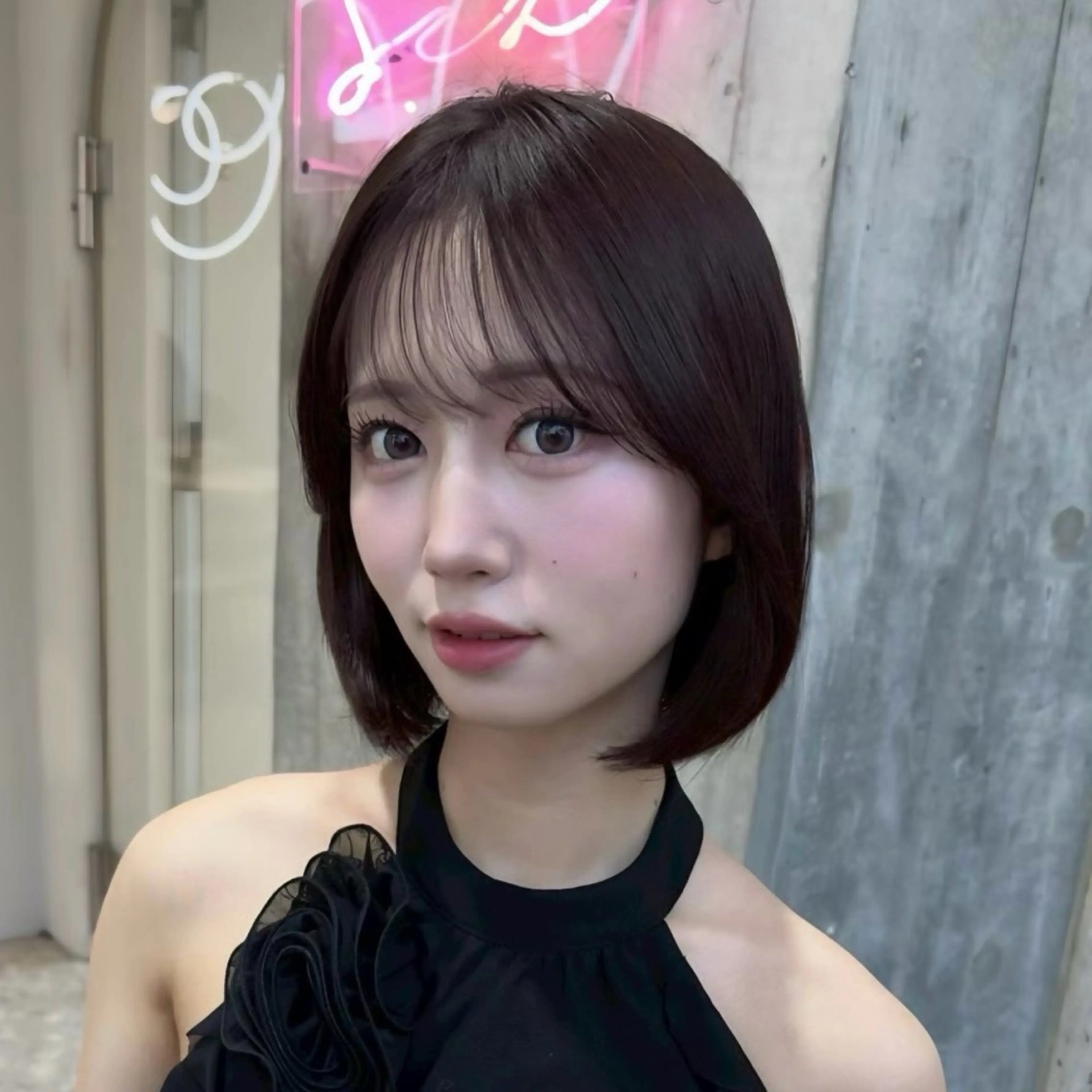 ミディアム カラー ボブレイヤー 透明感カラー レッドカラー ボブ 韓国風ヘア 韓国ボブ/髪質改善 /新宿/Rumiのヘアスタイル