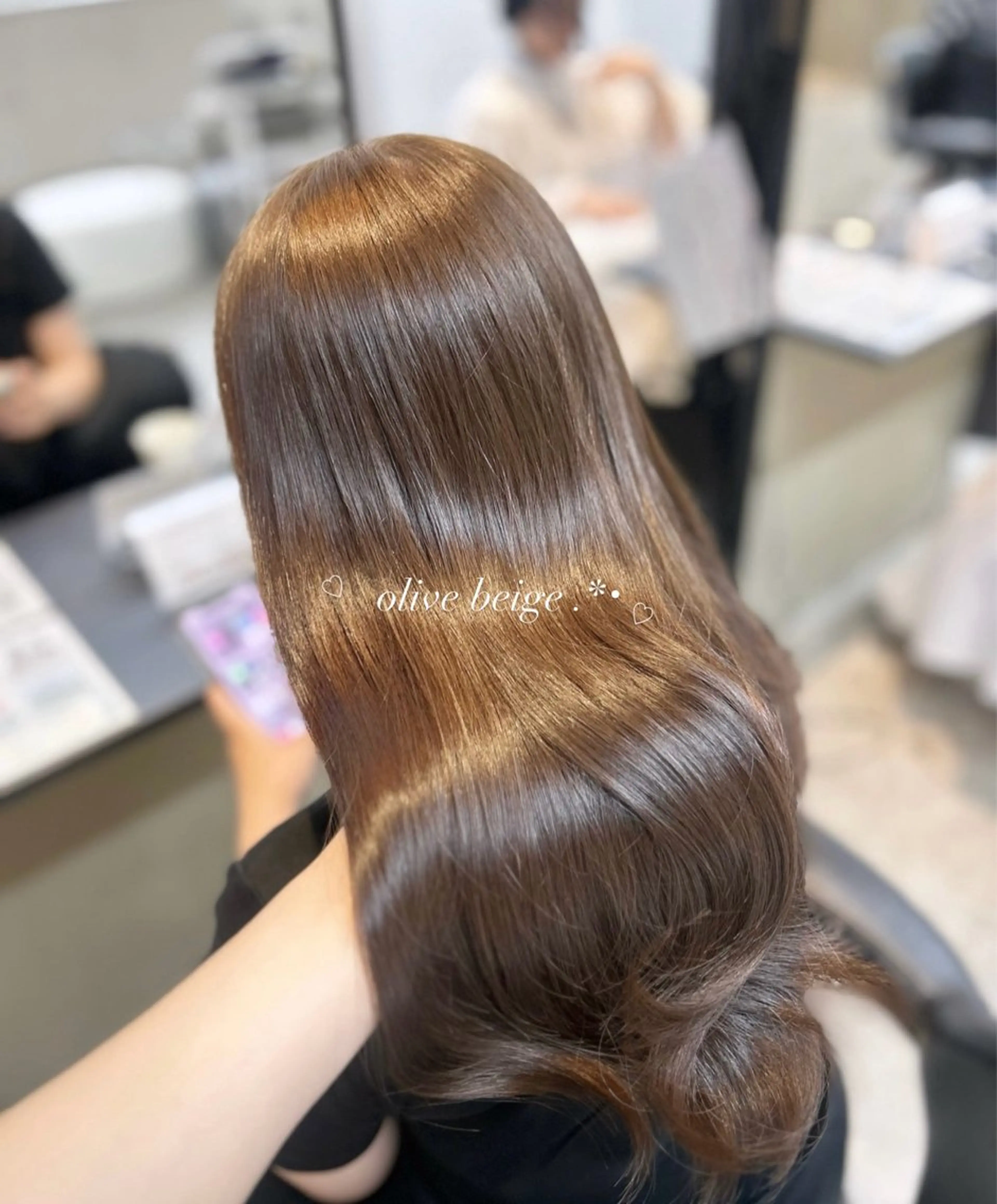 カラー 透明感カラー 透明感カラー୨୧ 松山理桜🩰˖ ࣪⊹のヘアスタイル