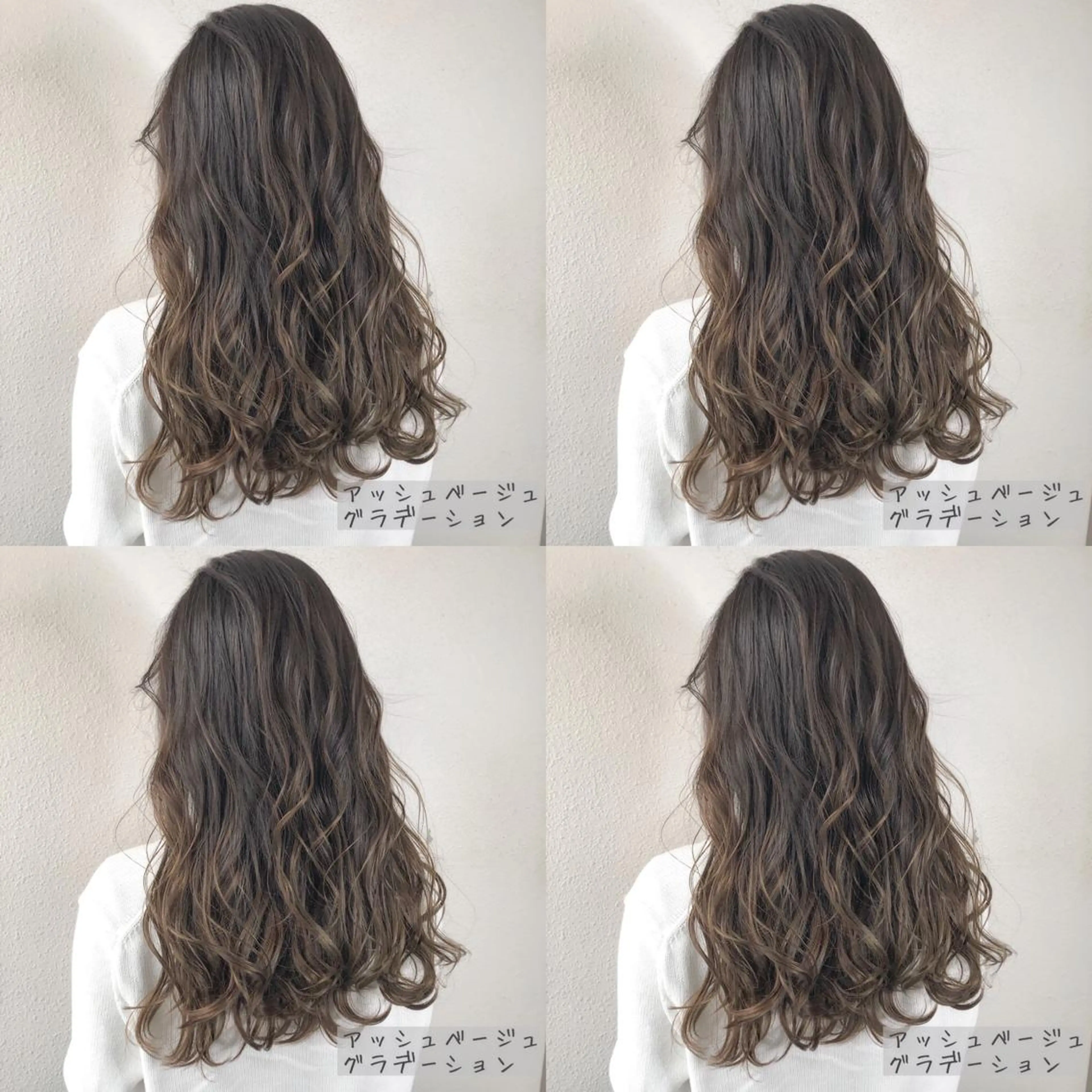 セミロング カラー ブリーチ あさだ しゅうたろうのヘアスタイル