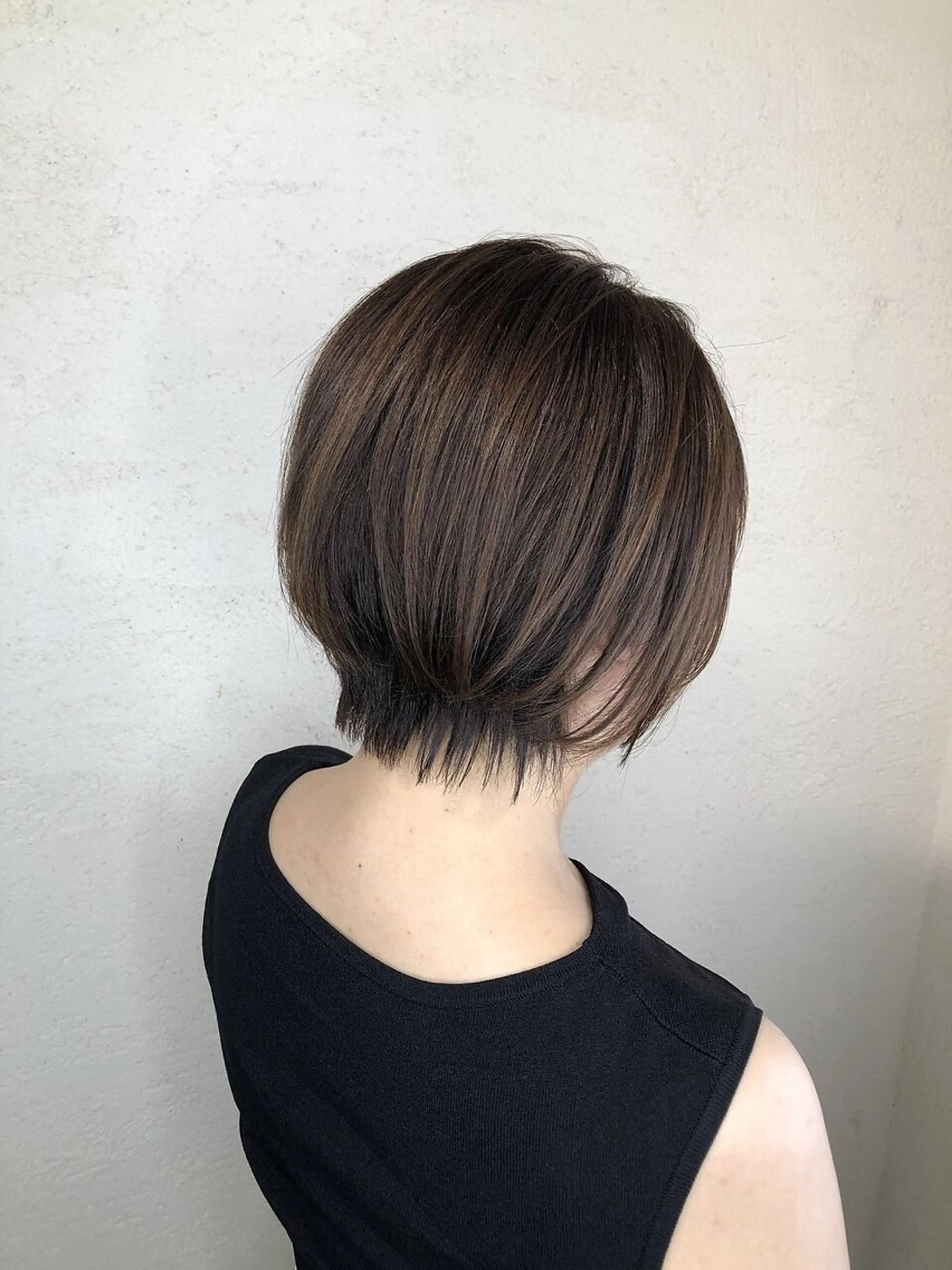 セミロング カラー ヘアアレンジ 新宿のパーマ職人/ メンズパーマ/石見のヘアスタイル