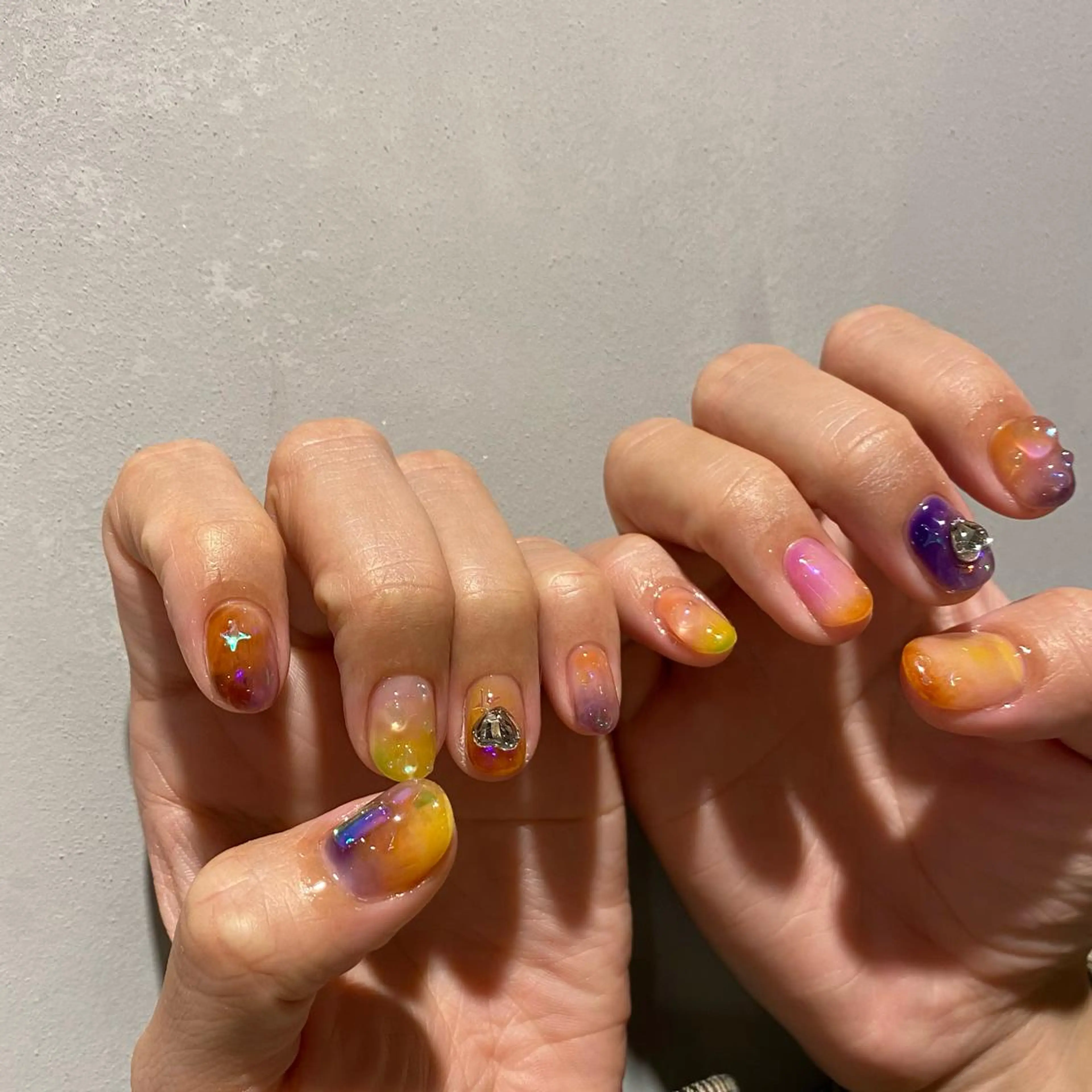 ネイル ニュアンスネイル ハンドネイル RINO AMANE nailのネイルデザイン