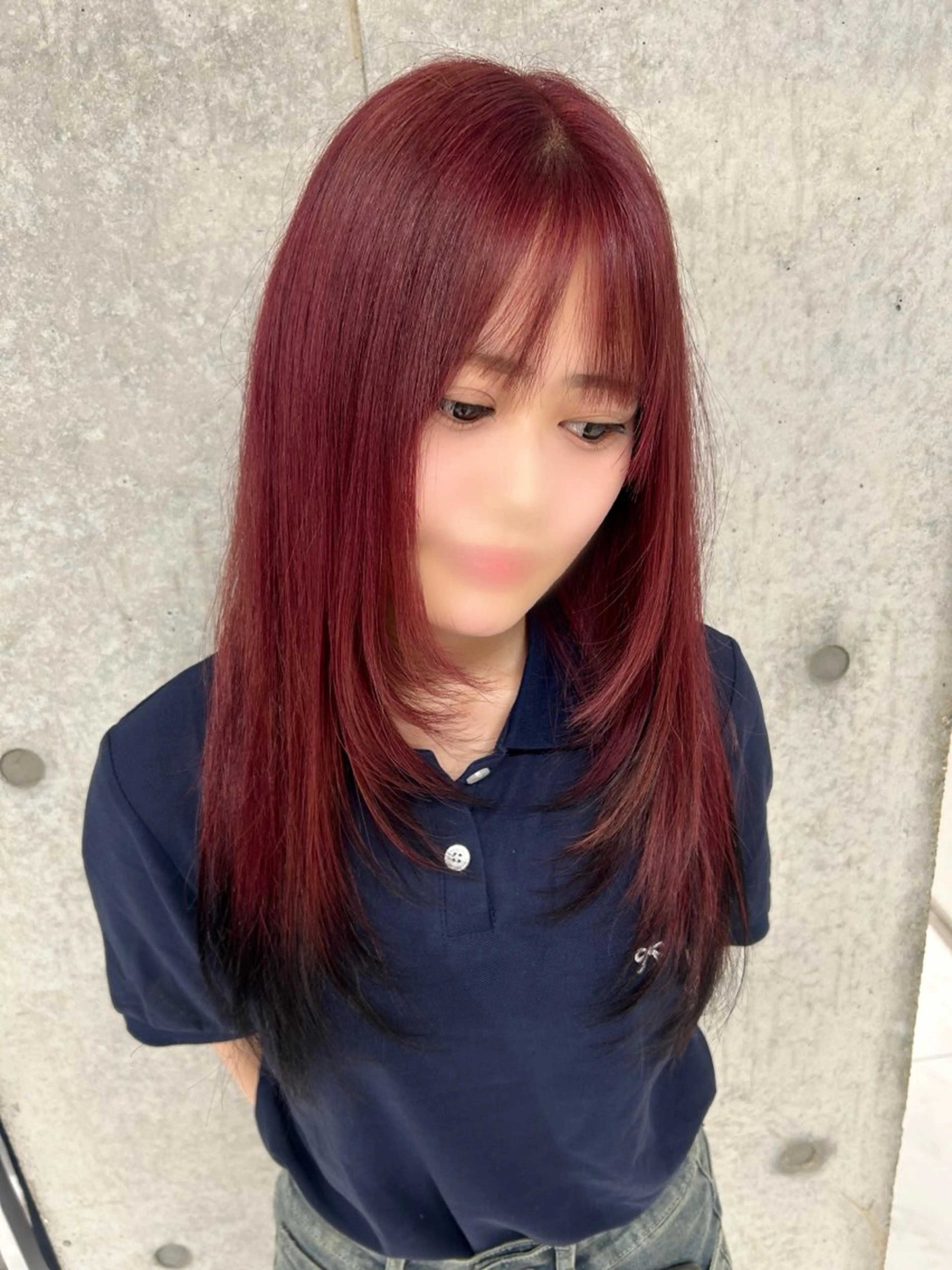 ロング レイヤーカット カット ヘアカラー ️💜akari💜 ハイトーン/レイヤーのヘアスタイル