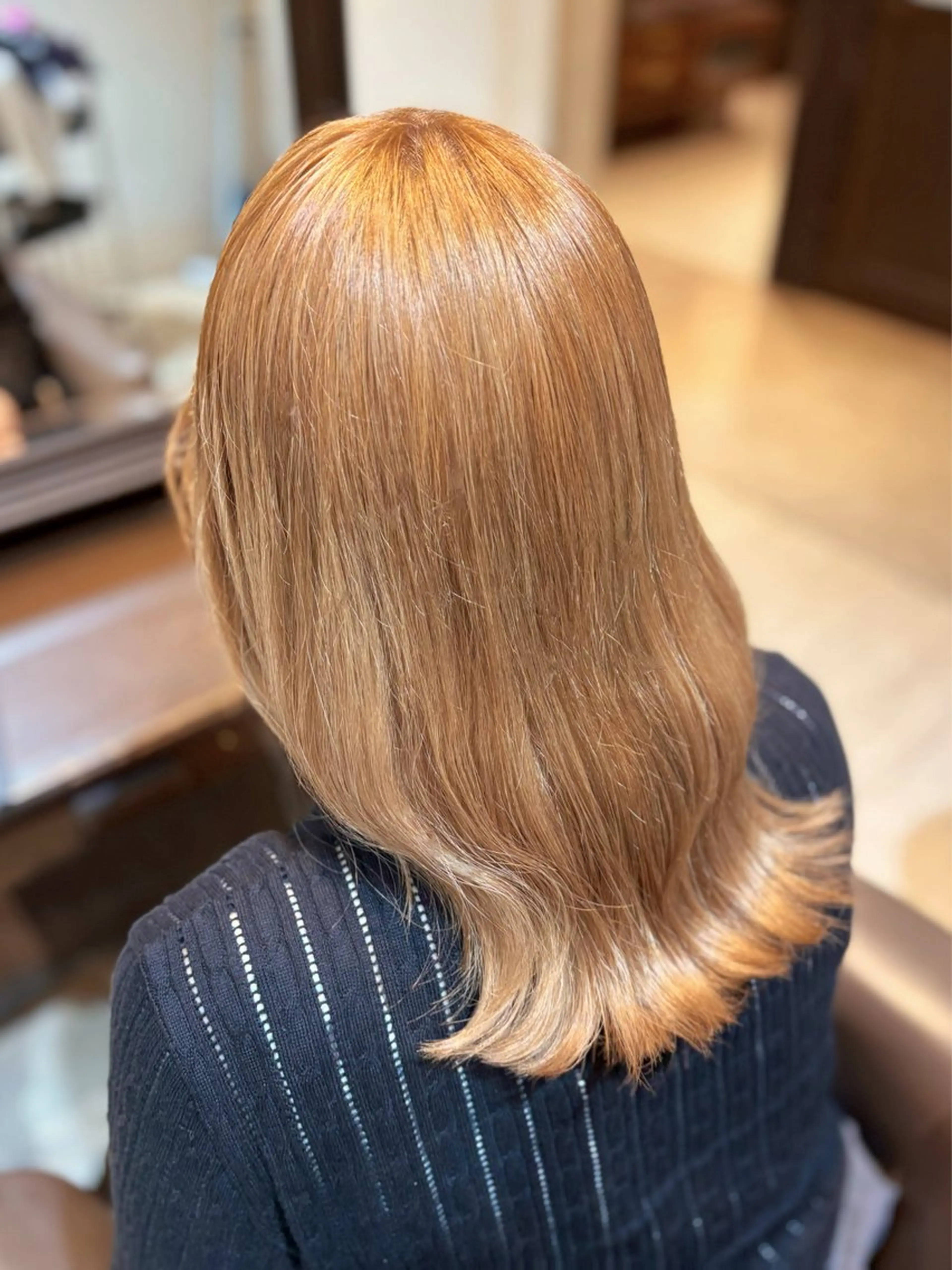ミディアム カラー ブリーチ ヘアカラー アレク金沢 / moekaのヘアスタイル