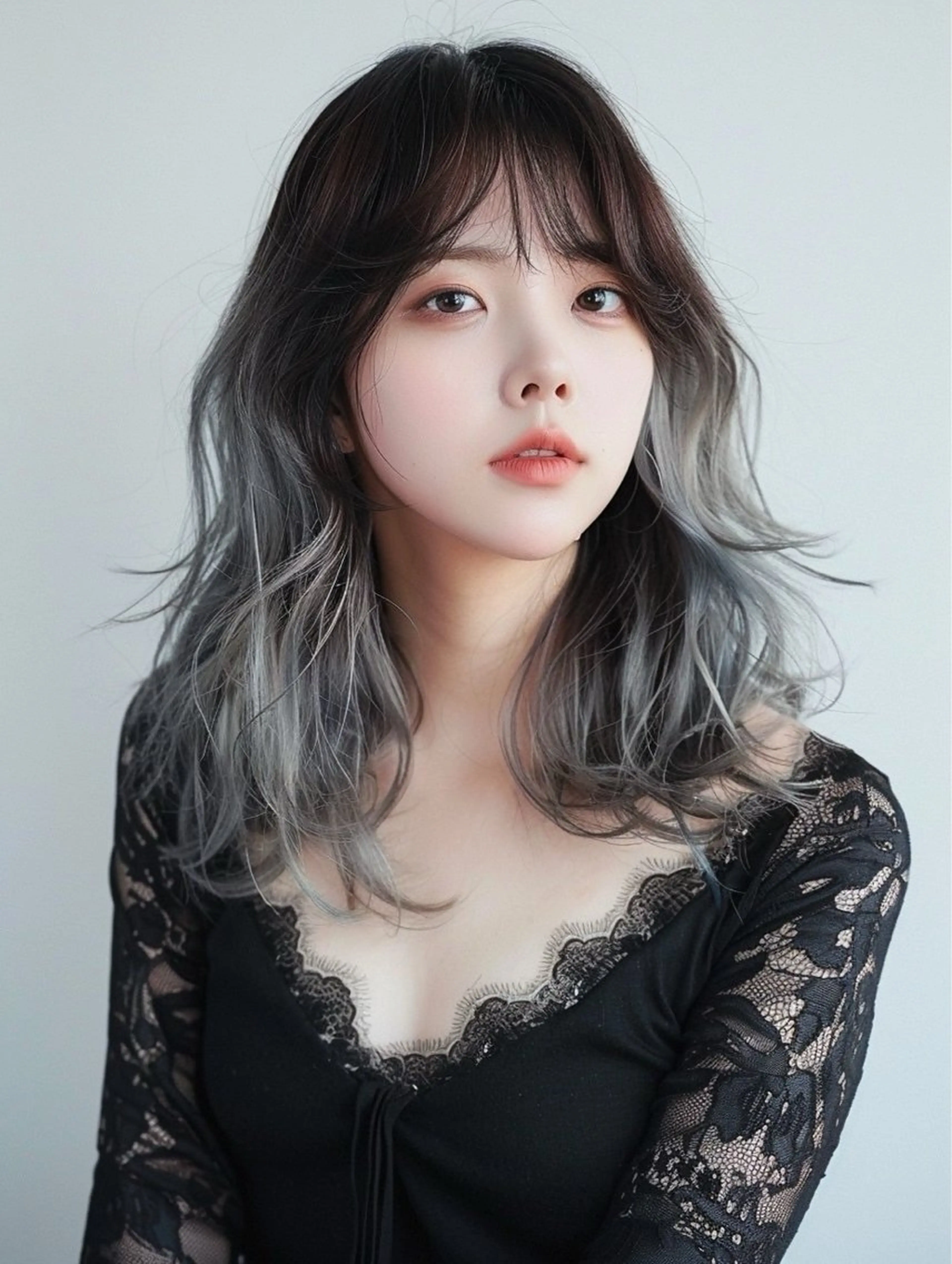 ミディアム NANAMI/海外風 レイヤー/ボブの眉毛・アイブロウイメージ