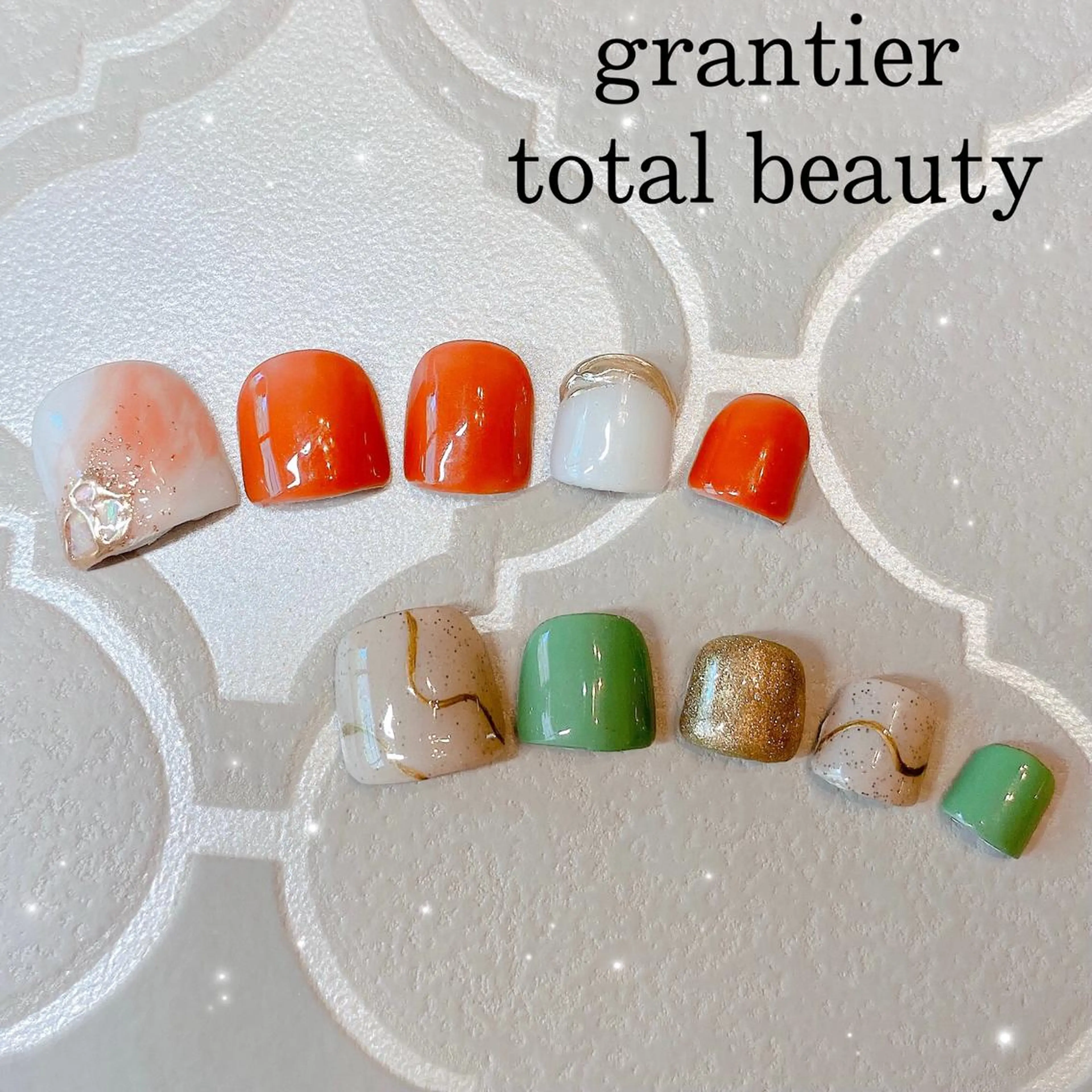 ネイル フットネイル フットネイル grantier beautyのネイルデザイン