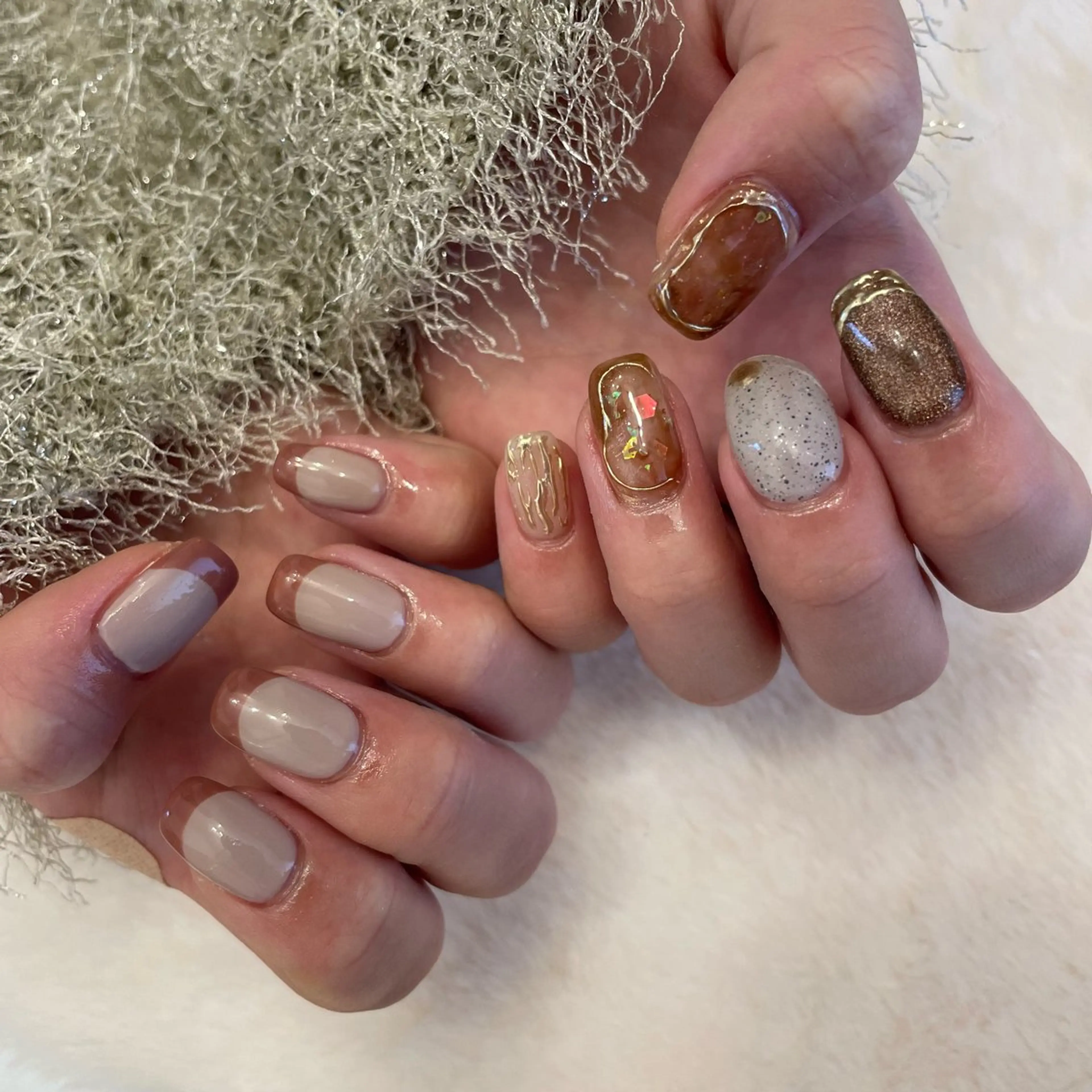 ネイル ハンドネイル Sea  nail by emaのネイルデザイン