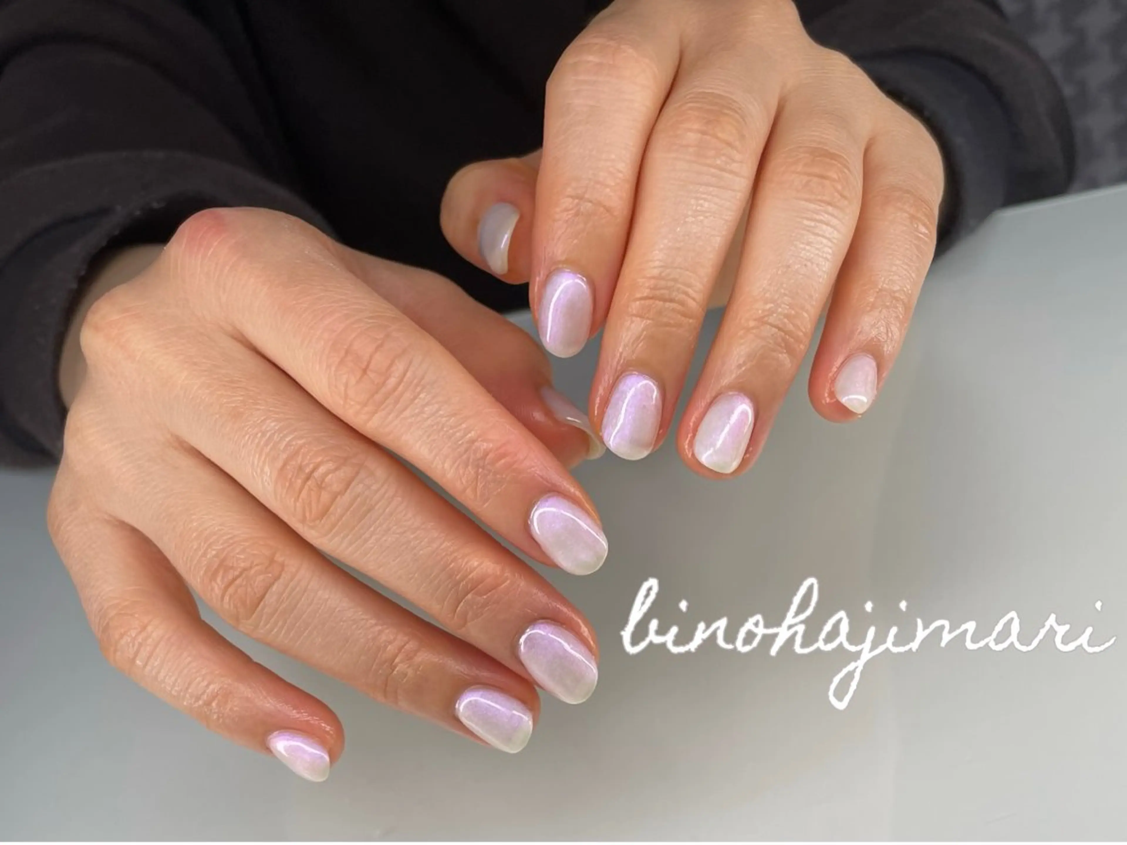 ネイル アートネイル フラッシュネイル ラメ(グリッター) ワンカラーネイル シルバー ♡Bivi♡自爪に 優しいネイルサロンのネイルデザイン