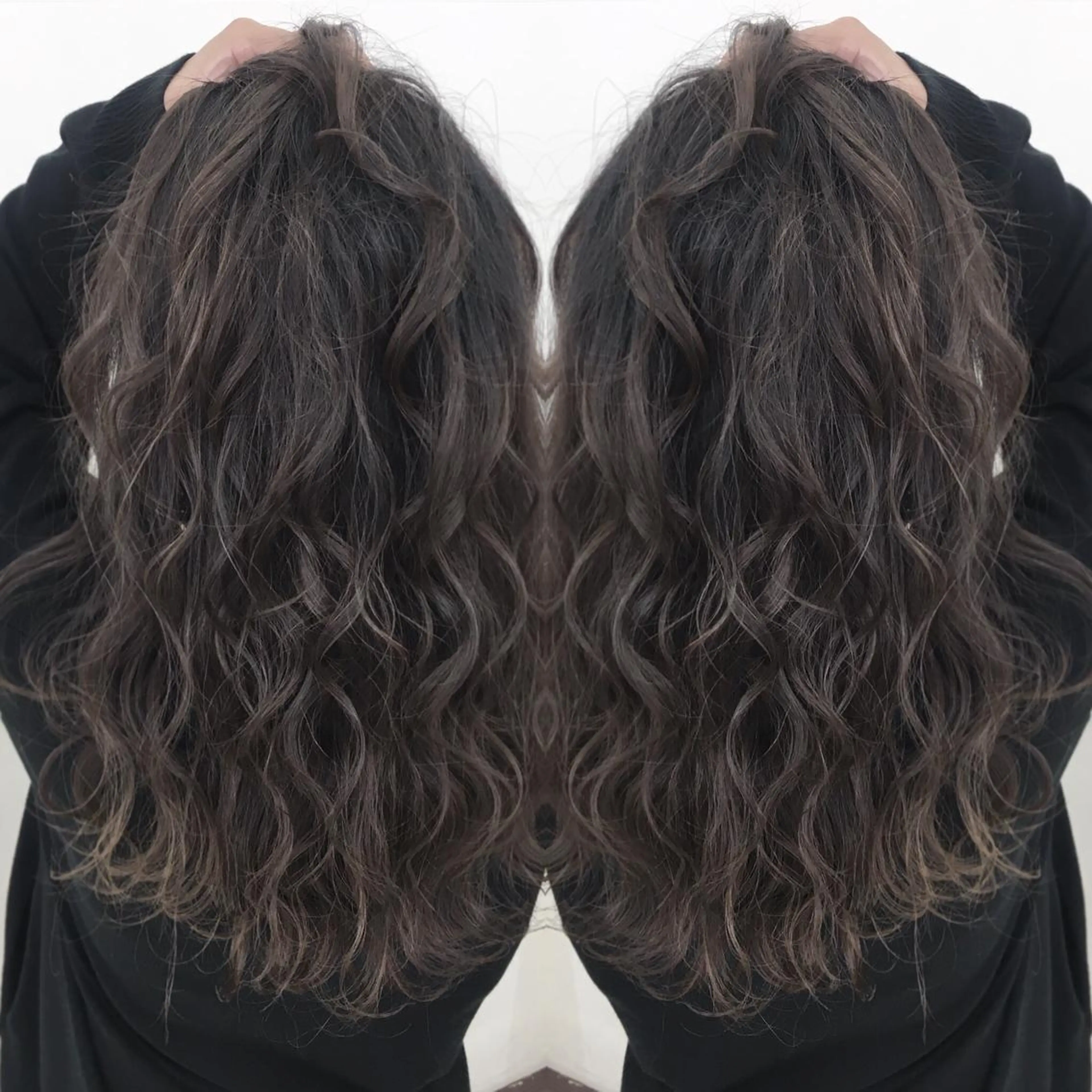 セミロング カラー グレージュ 縮毛矯正 N° jillva ♦️川端裕司♦️のヘアスタイル