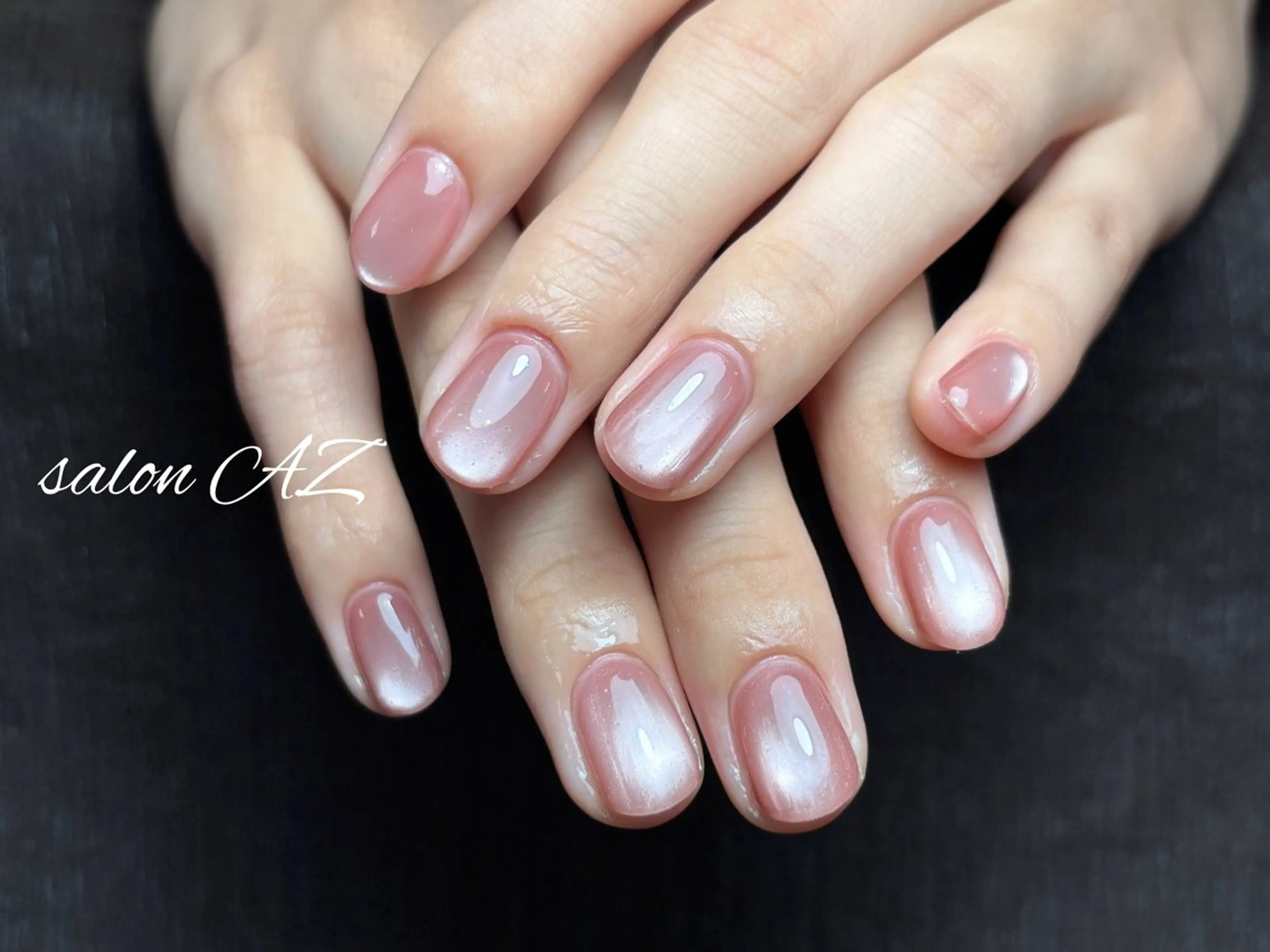 ネイル アートネイル 長さ出し フットネイル フレンチネイル ジェルネイル salon AZのネイルデザイン