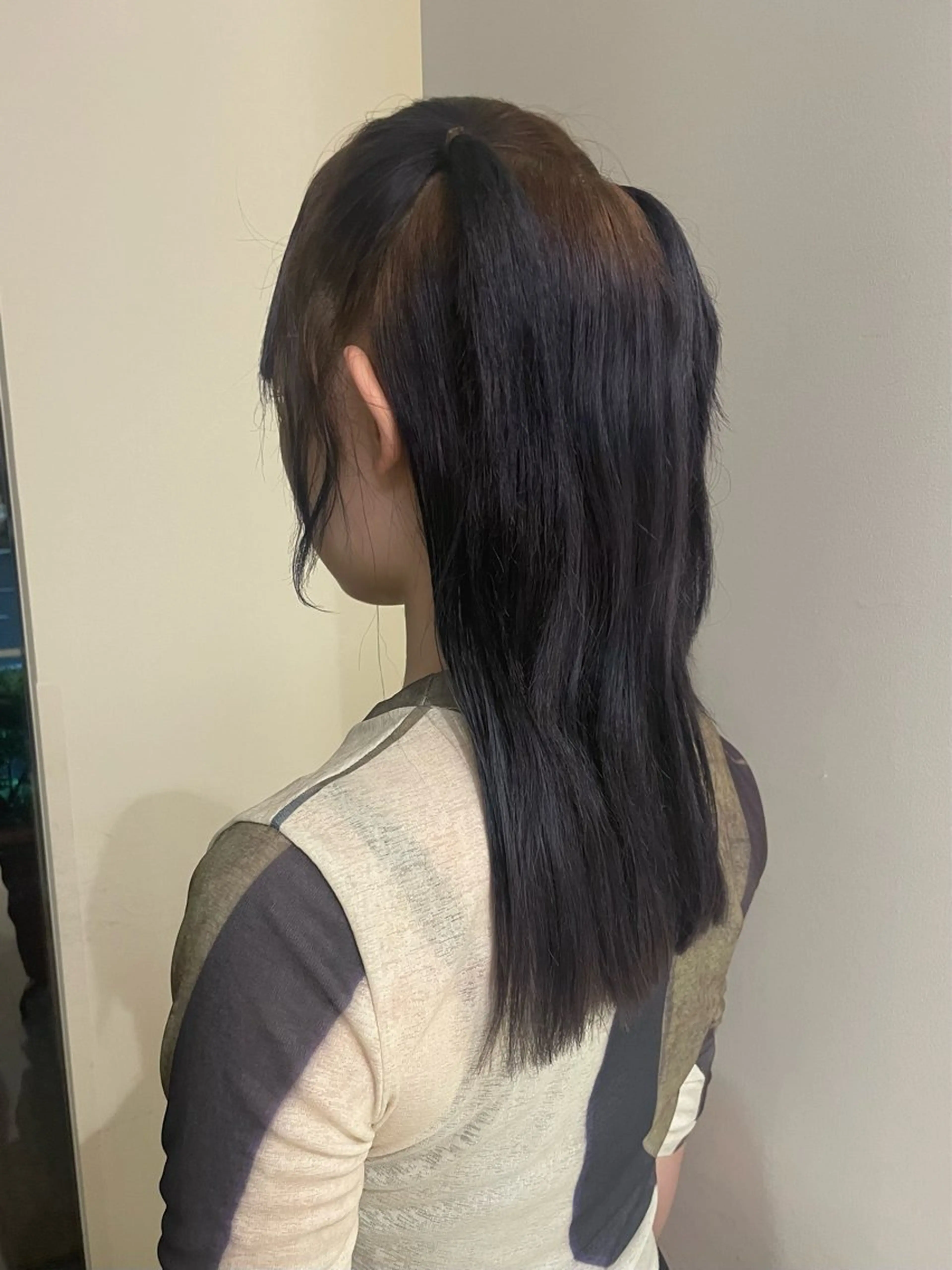 セミロング カラー ヘアアレンジ ブリーチ デザインカラー ブリーチなしカラー true所属・izumi /渋谷のヘアスタイル