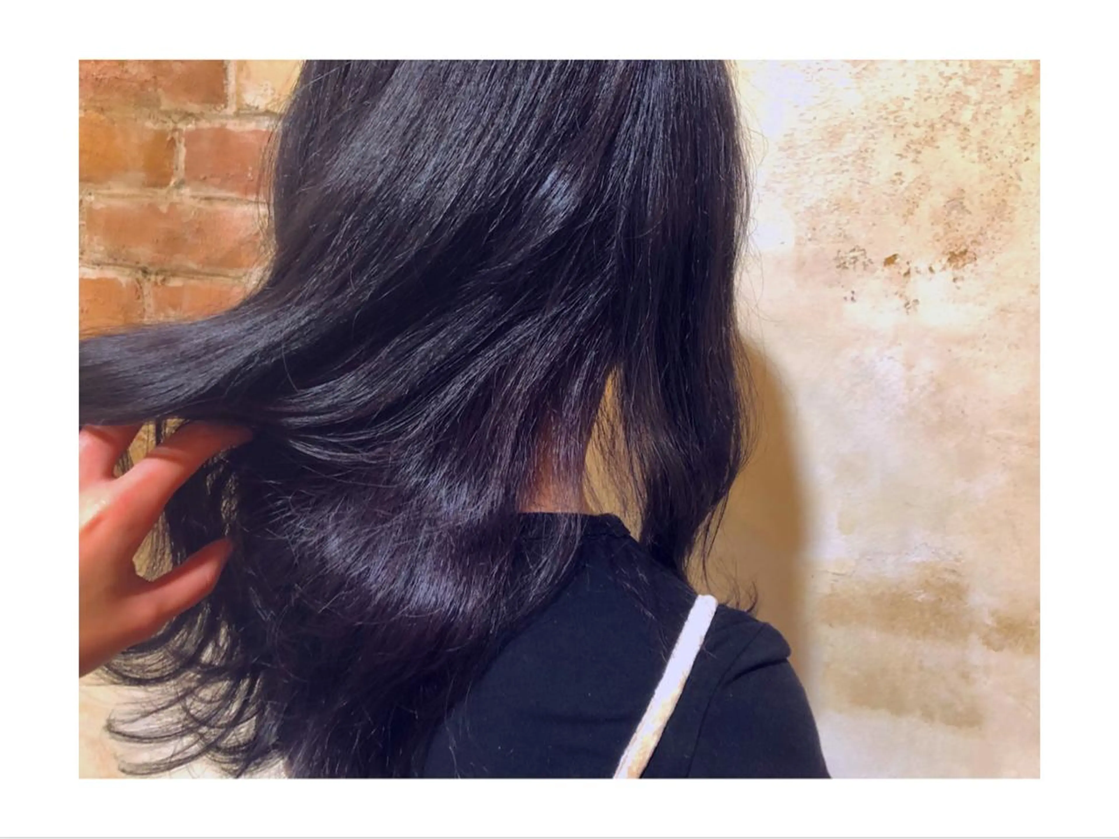 セミロング カラー ラベンダーカラー ラベンダーグレー カット ヘアカラー トリートメント パ ルのヘアスタイル