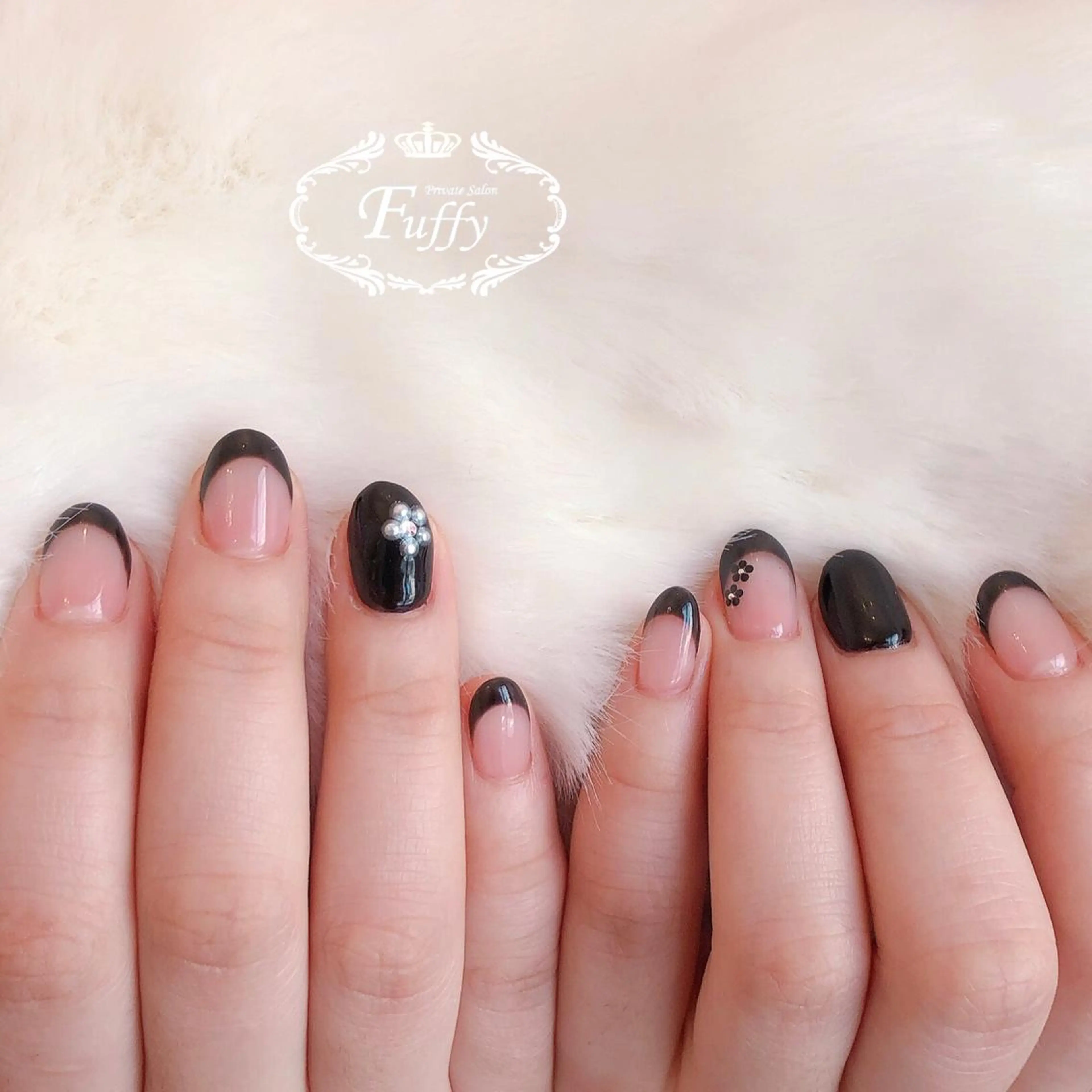 ネイル フレンチネイル ハンドネイル フーフィー Fuffyのネイルデザイン