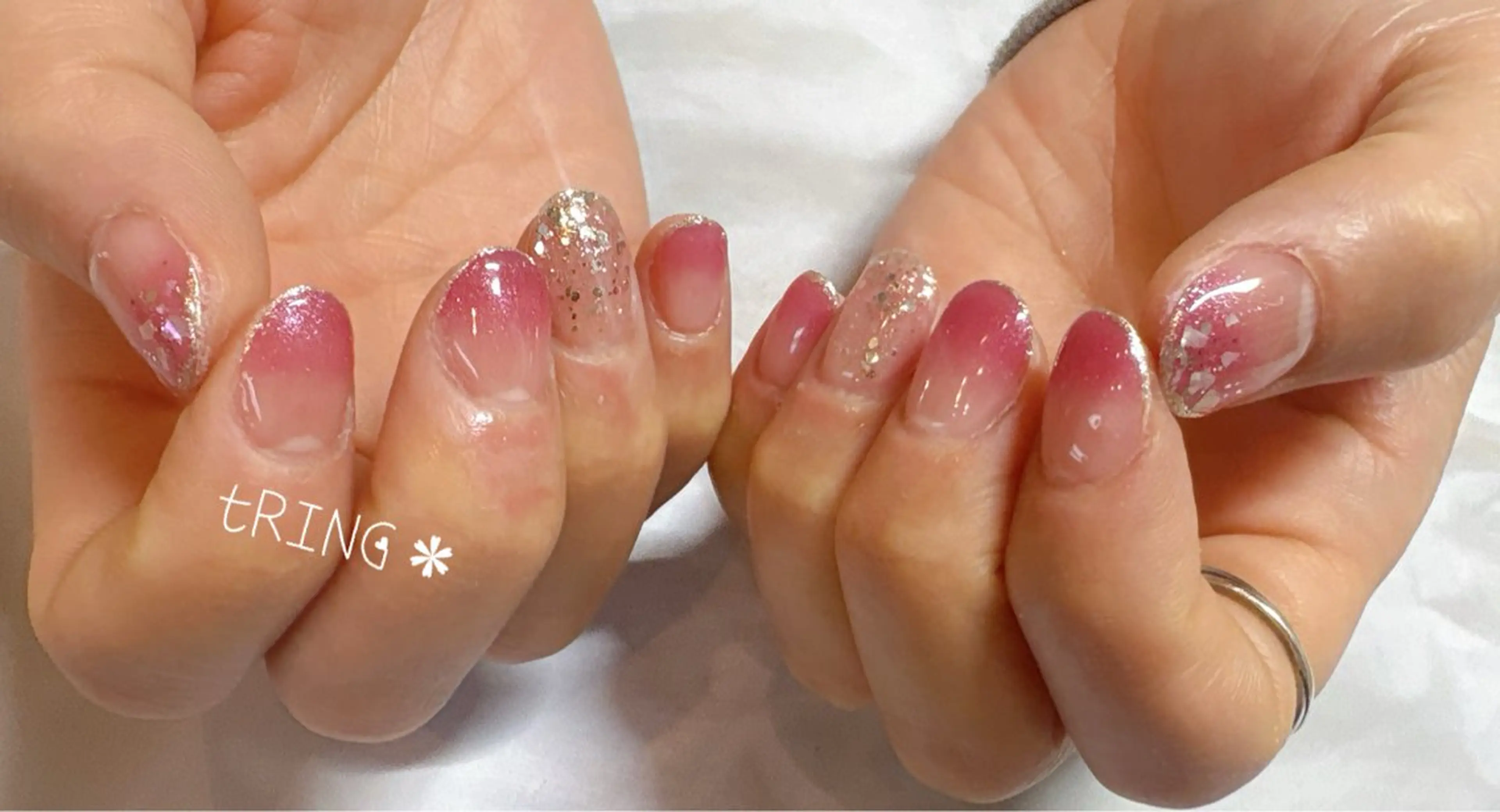 ネイル ハンドネイル tRING＊ しいの木台のネイルデザイン