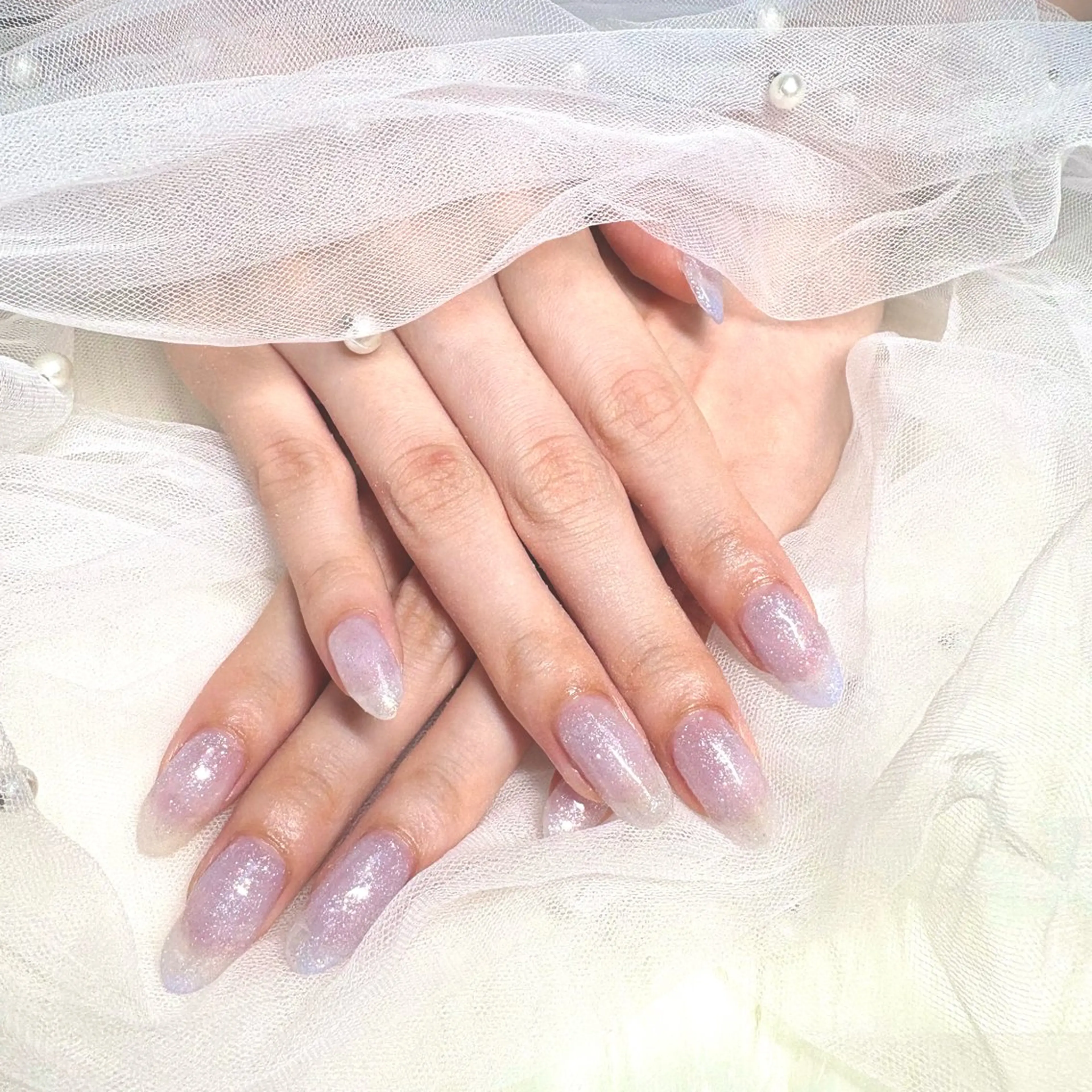 ネイル ラメ(グリッター) ワンカラーネイル シンプルネイル ハンドネイル cerisier 坂本のネイルデザイン