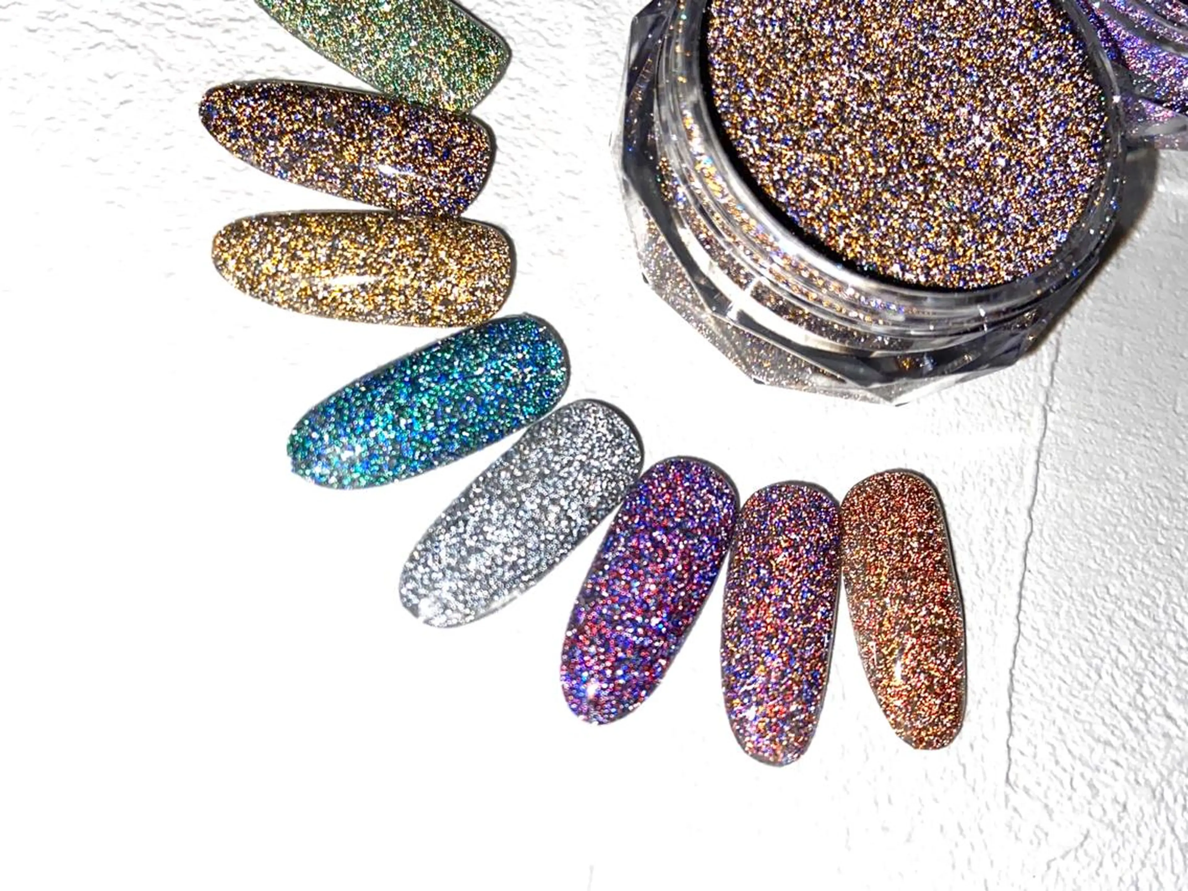 ネイル フラッシュネイル キラキラネイル nail AQUAのネイルデザイン