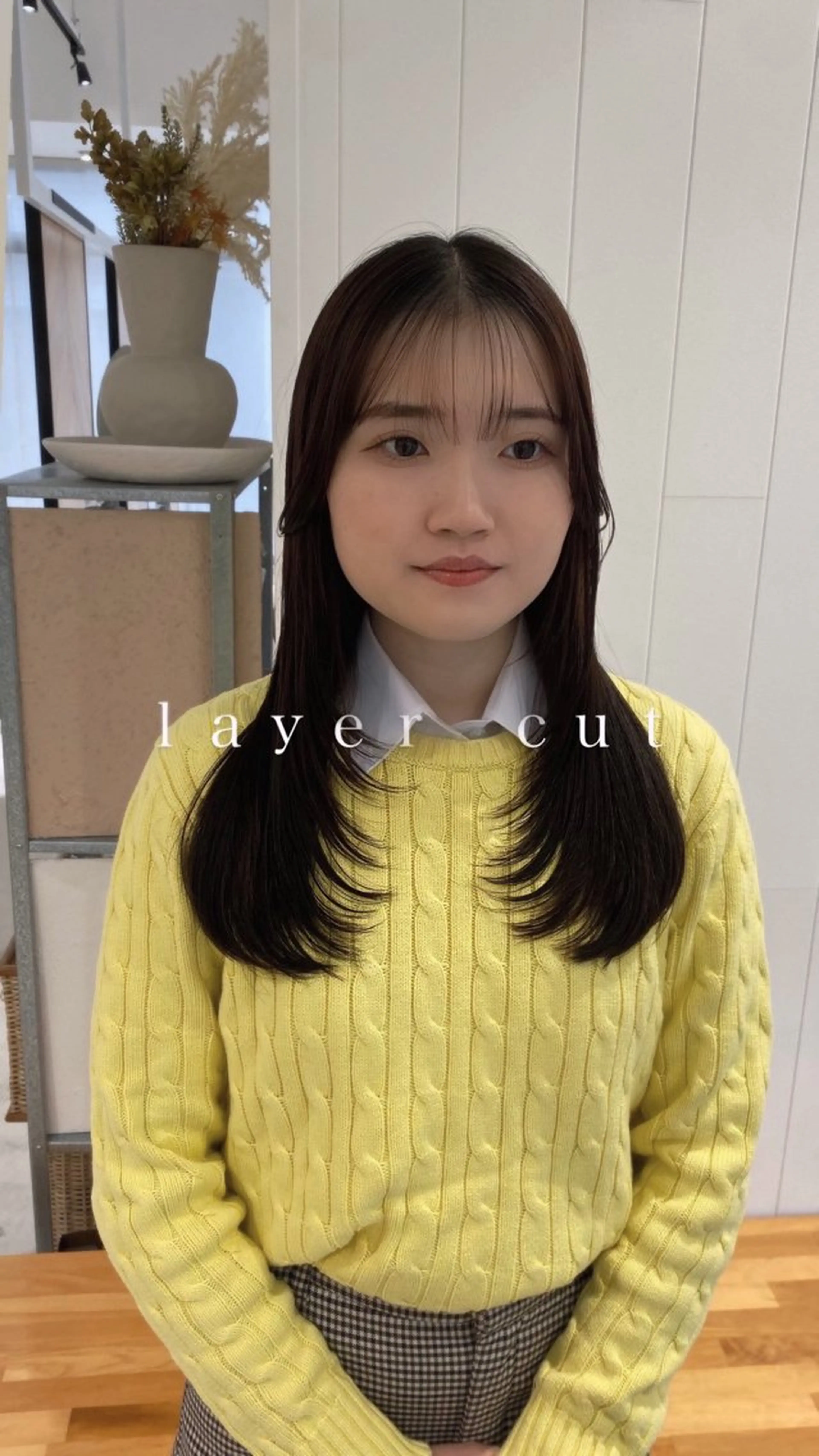 ロング カラー 韓国風ヘア レイヤーカット hair shioのヘアスタイル