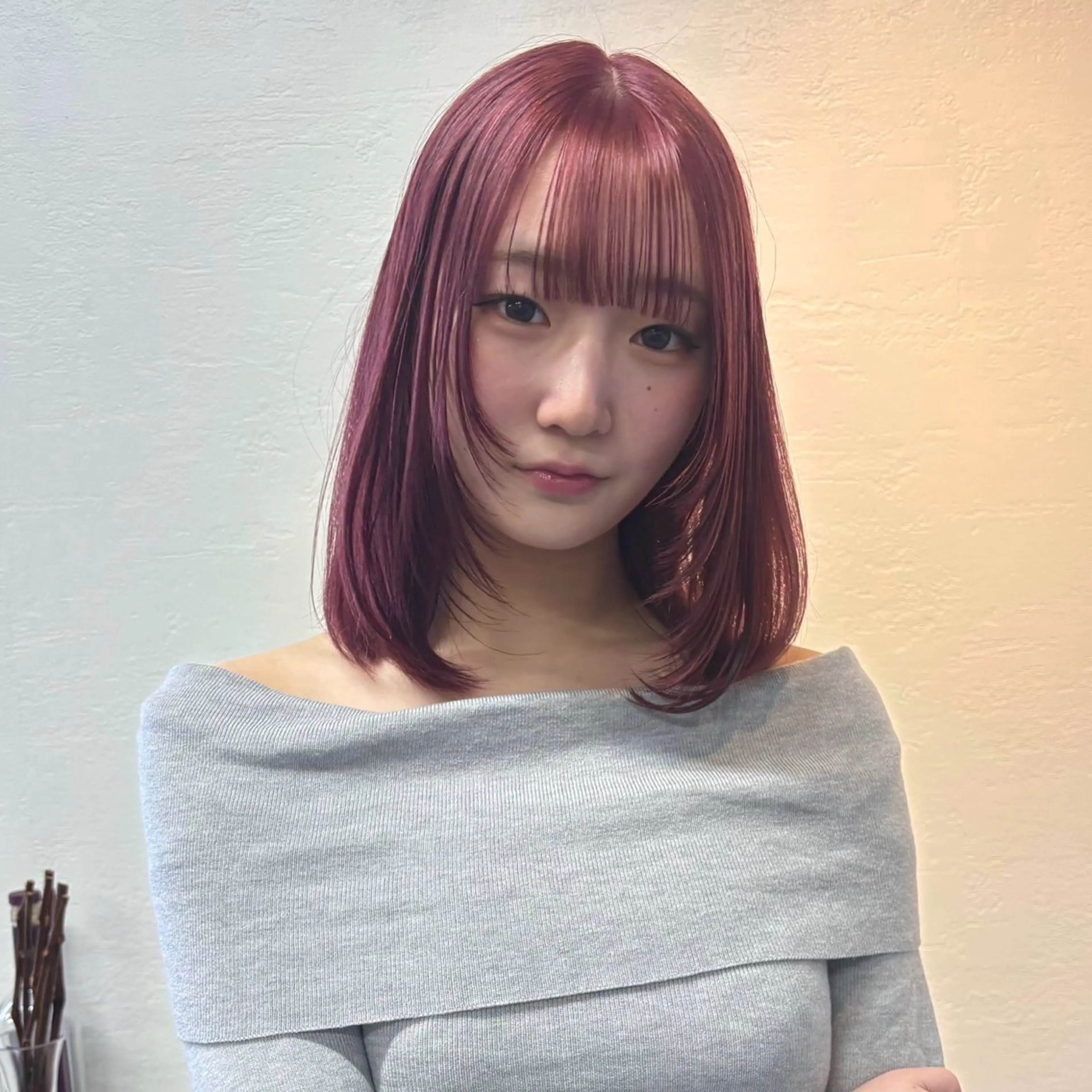 ミディアム カラー BEL所属・メイ ☪️のヘアスタイル