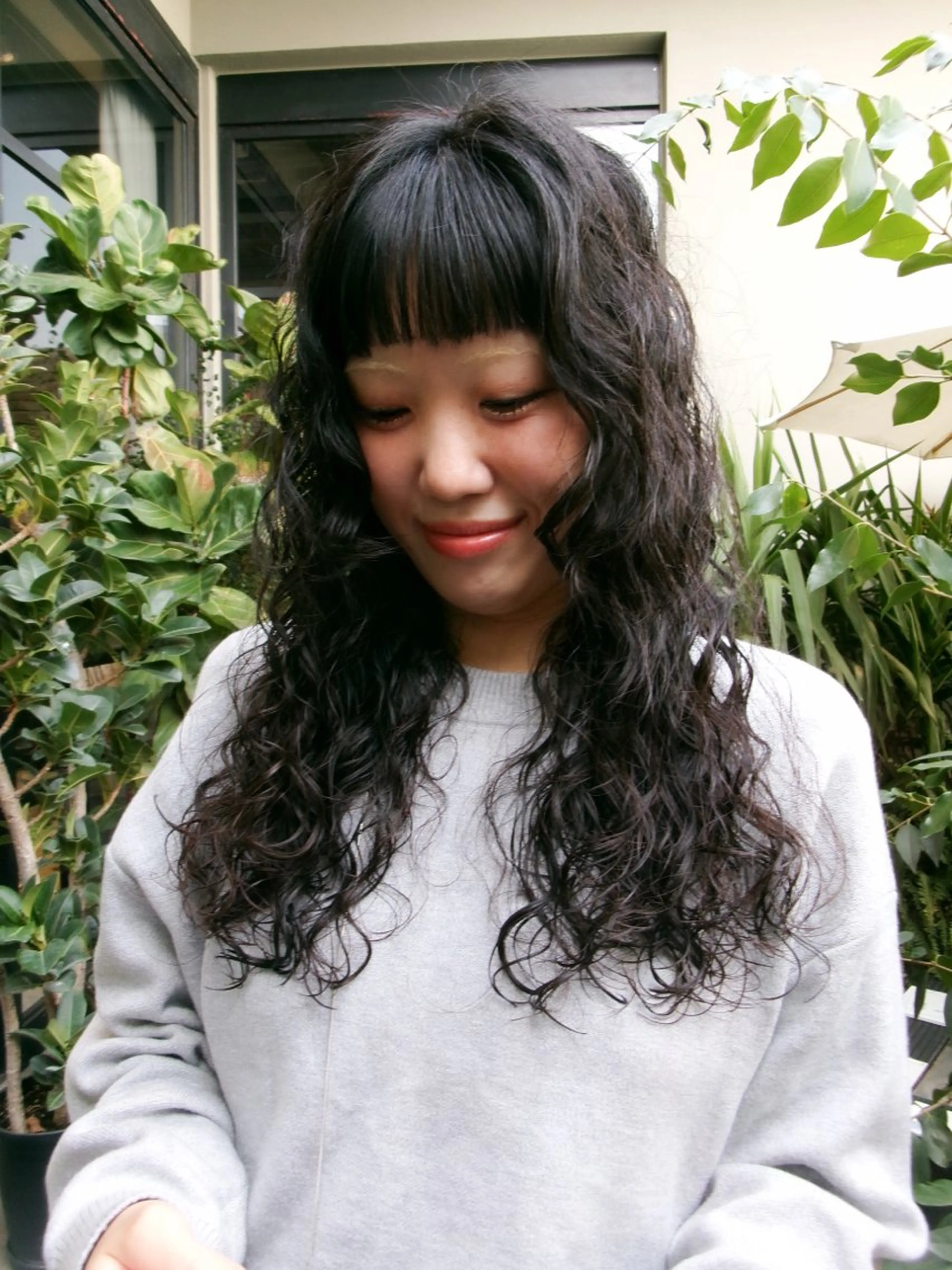 セミロング パーマ セミロングパーマ カット パーマ トリートメント KEI パーマ/レイヤーのヘアスタイル