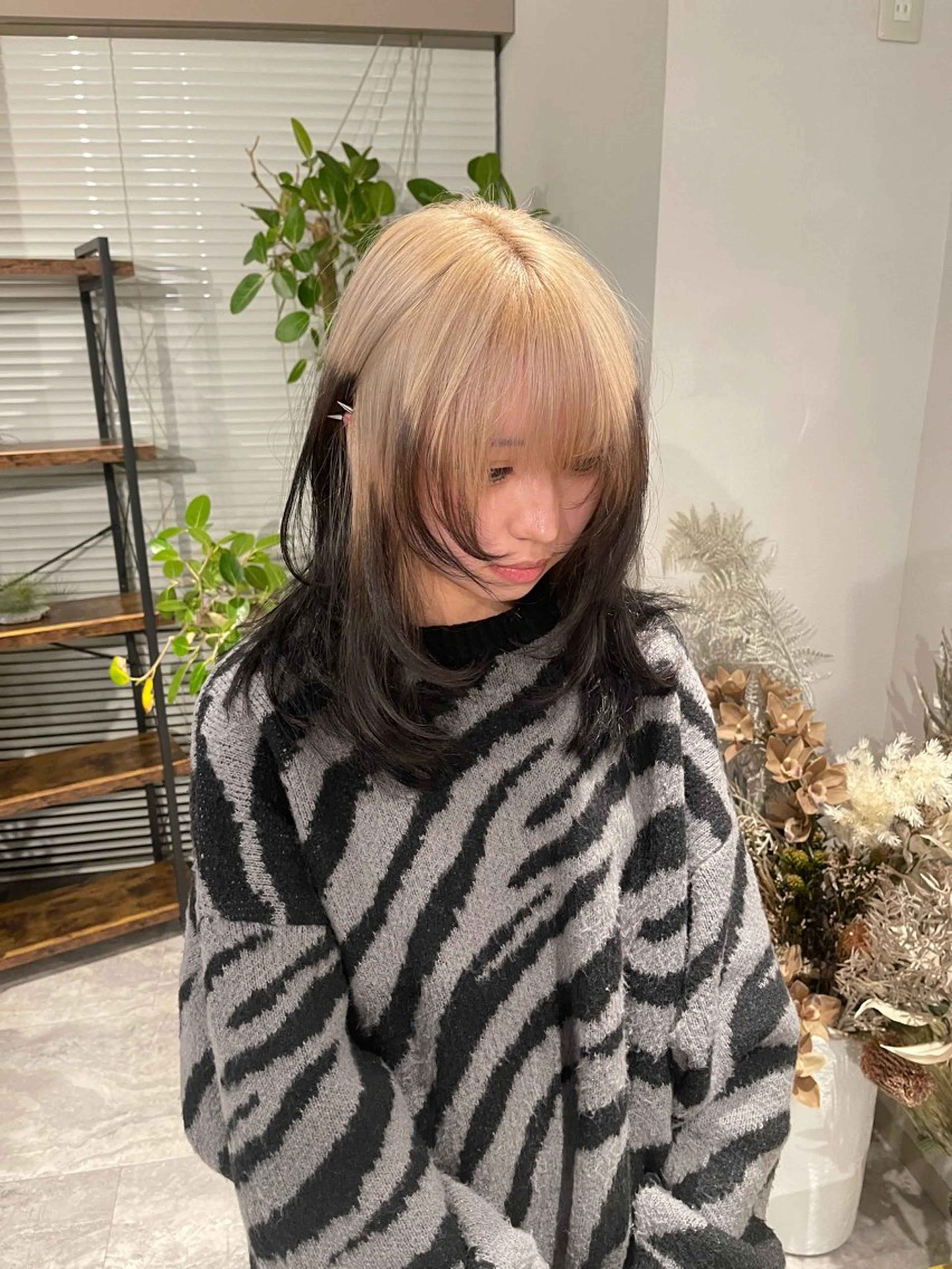 セミロング カラー ヘアカラー ANDIAMO SAKAE✩楓のヘアスタイル
