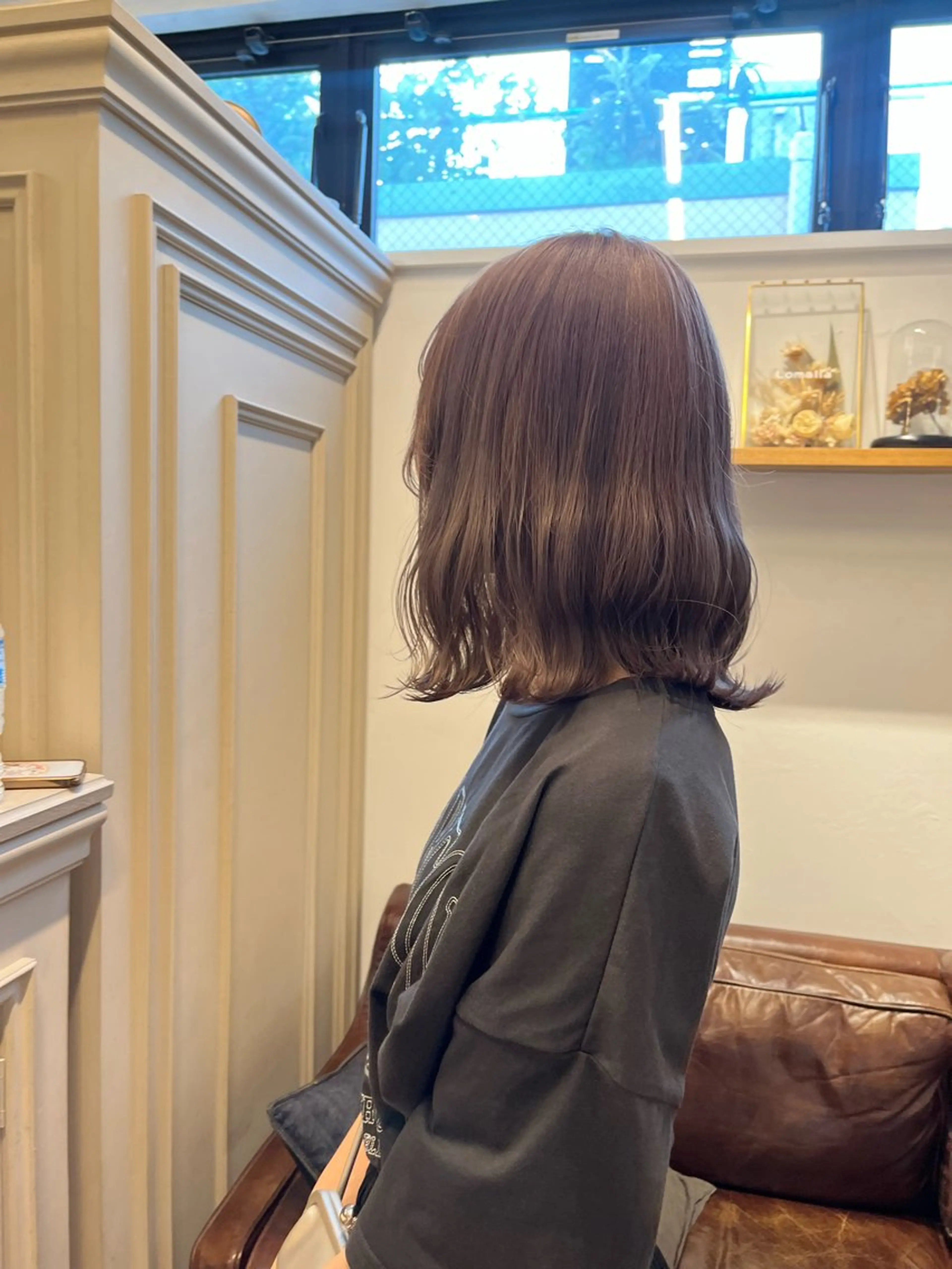 ミディアム カラー カット ヘアカラー トリートメント オリーブ/縮毛♡ Natsuno🩰のヘアスタイル