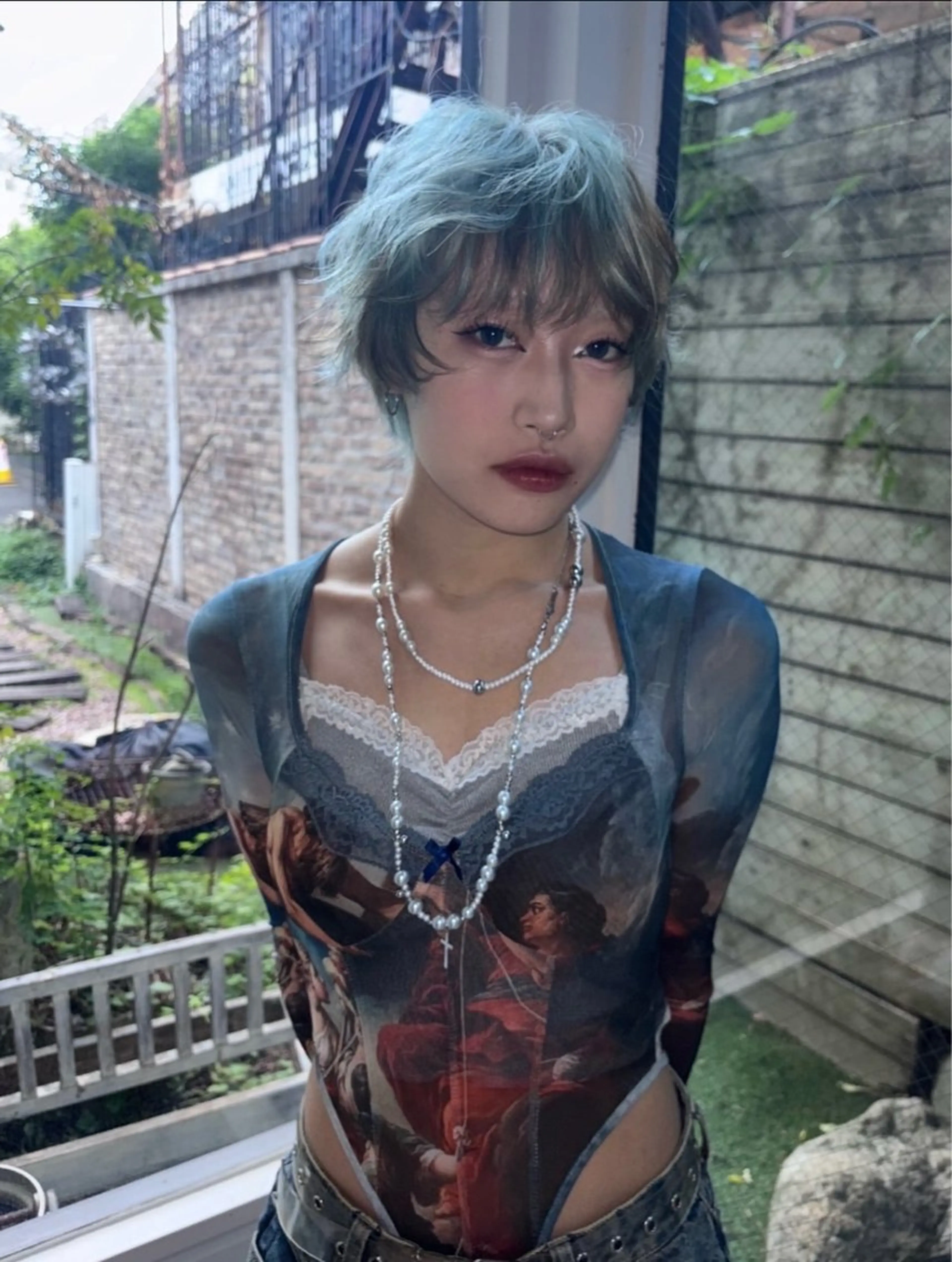 ショート カラー ヘアカラー Uil所属・Anna⸝⸝⸝ഒ/ 二ュアンス/艶カラーのヘアスタイル