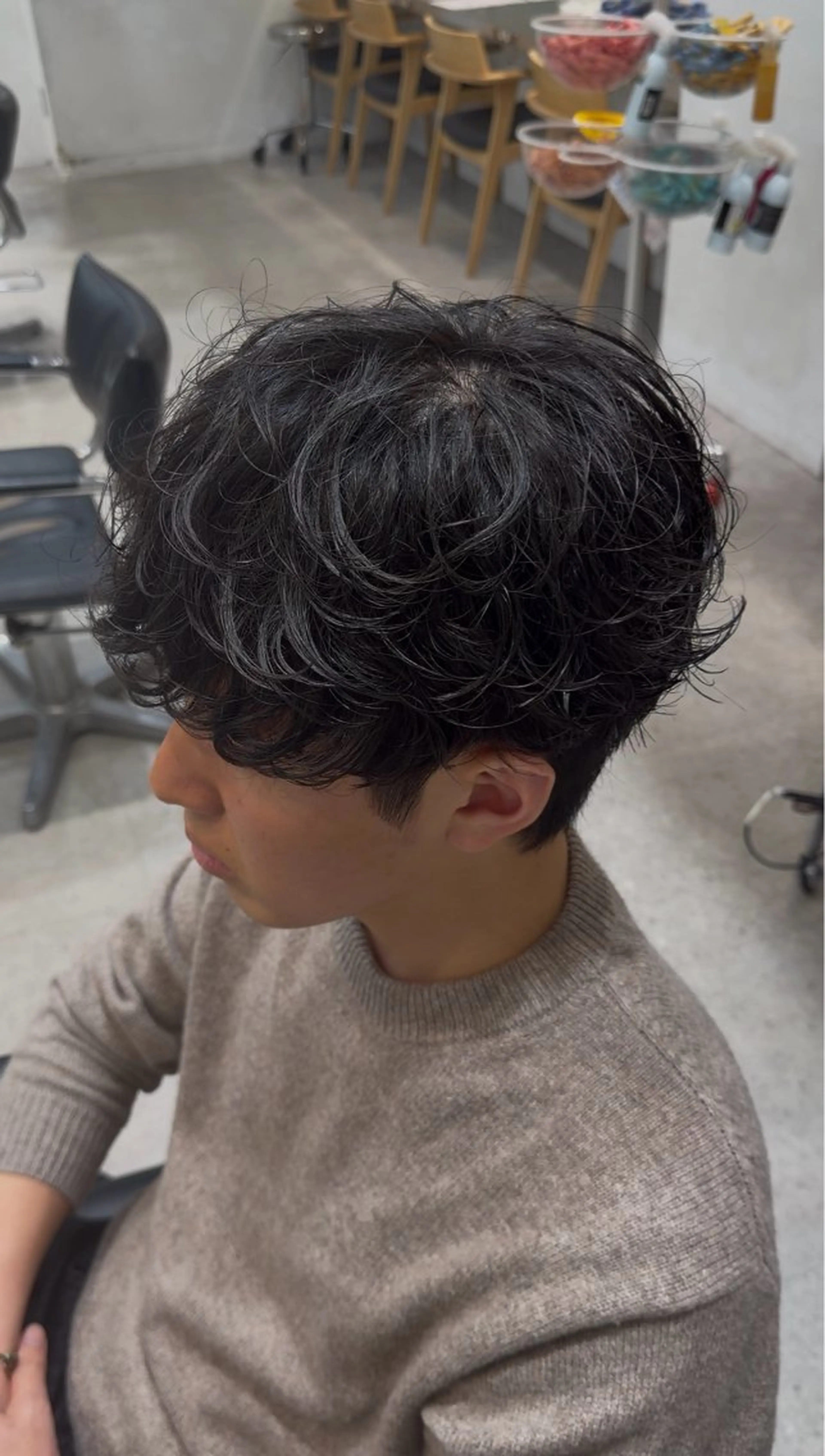 ショート パーマ メンズ カット パーマ fifth 菅崎愛斗のヘアスタイル
