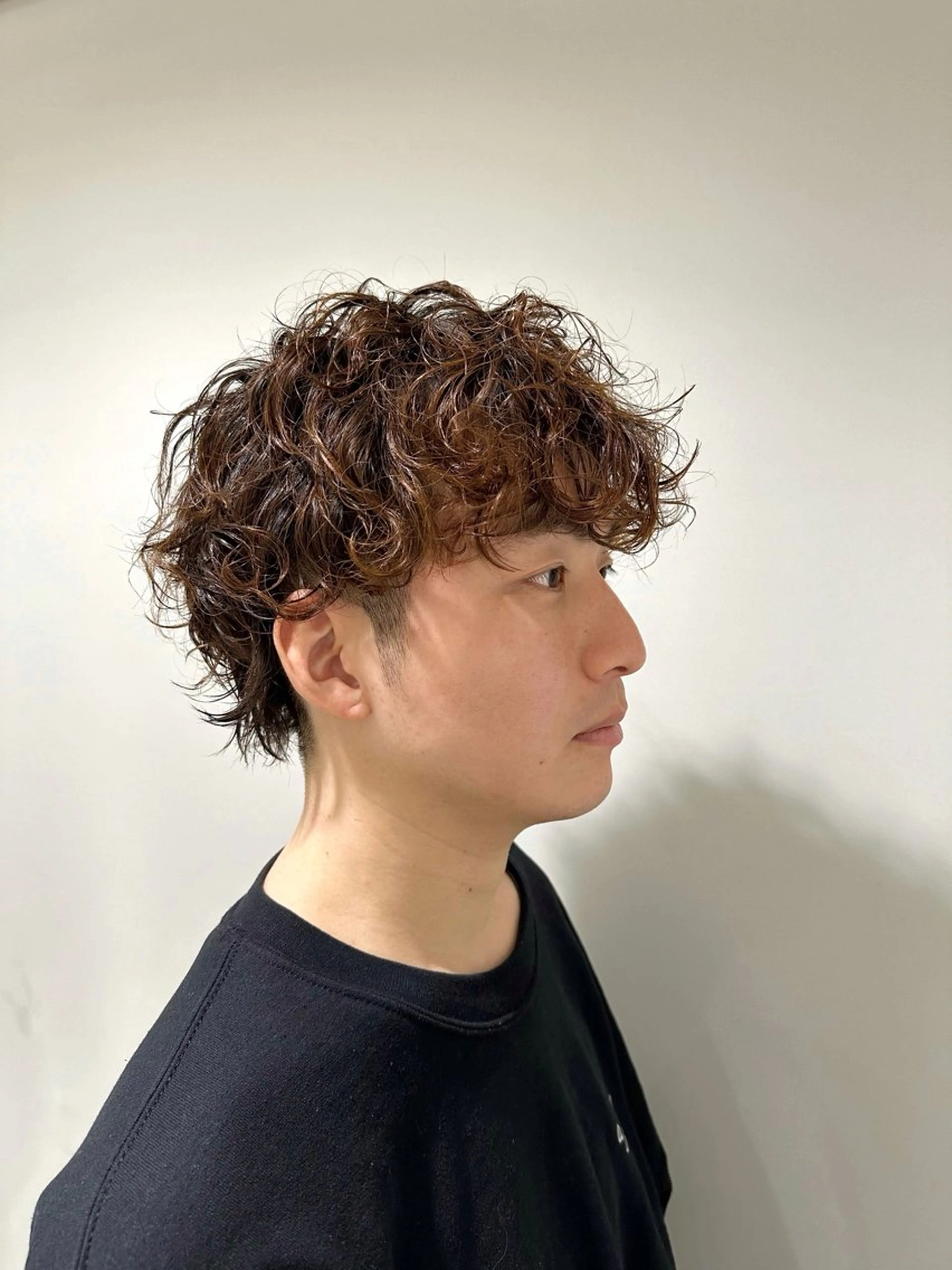 ショート パーマ メンズ カット パーマ hibiki/セット /透明感カラーのヘアスタイル