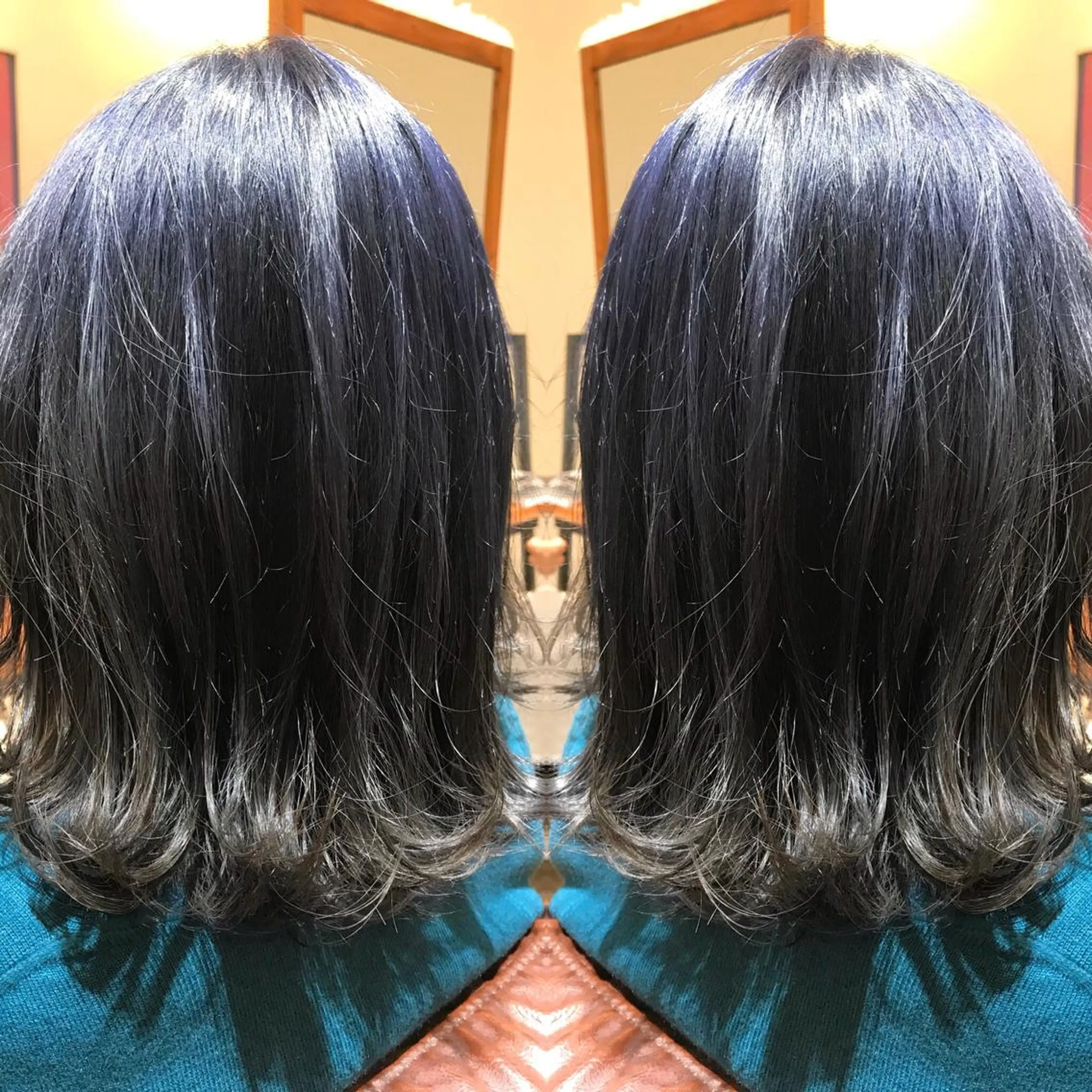 ミディアム カラー シールエクステ⭐️ オオミタクヤのヘアスタイル