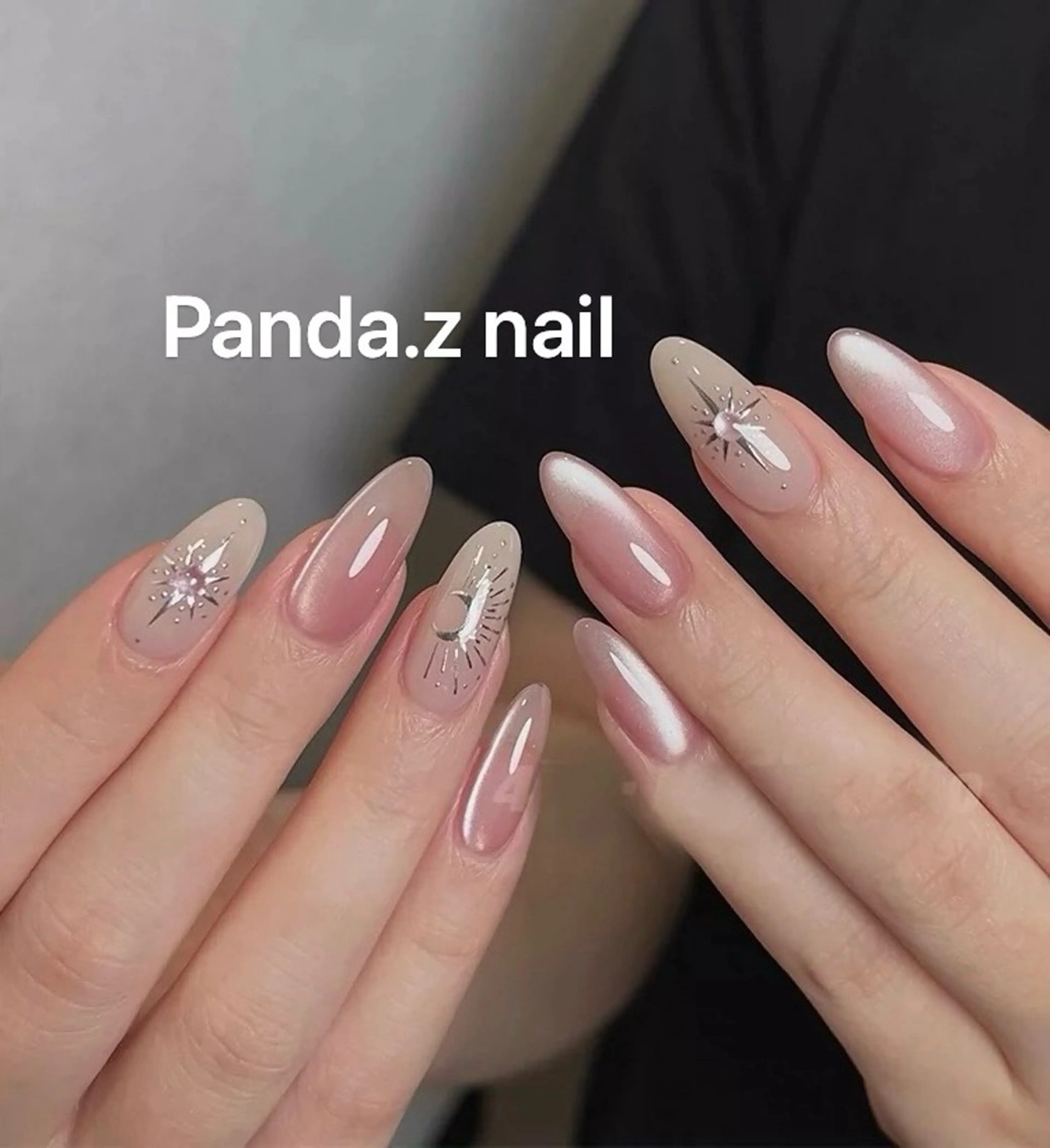 ネイル マグネットネイル ハンドネイル Panda.z🐼 ネイルサロンのネイルデザイン