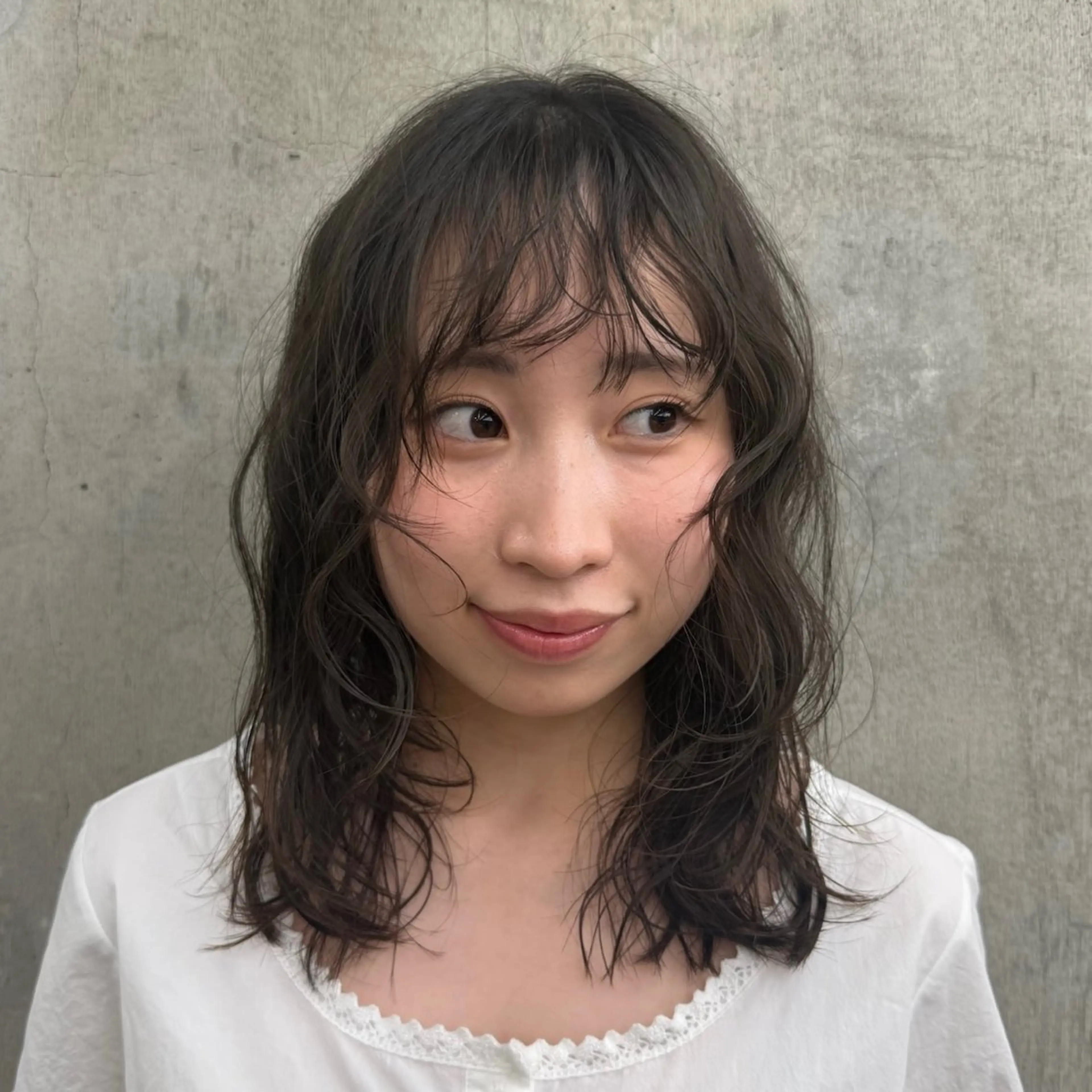 ミディアム 艶髪/透明感/ ユリ🥣🎟️のヘアスタイル