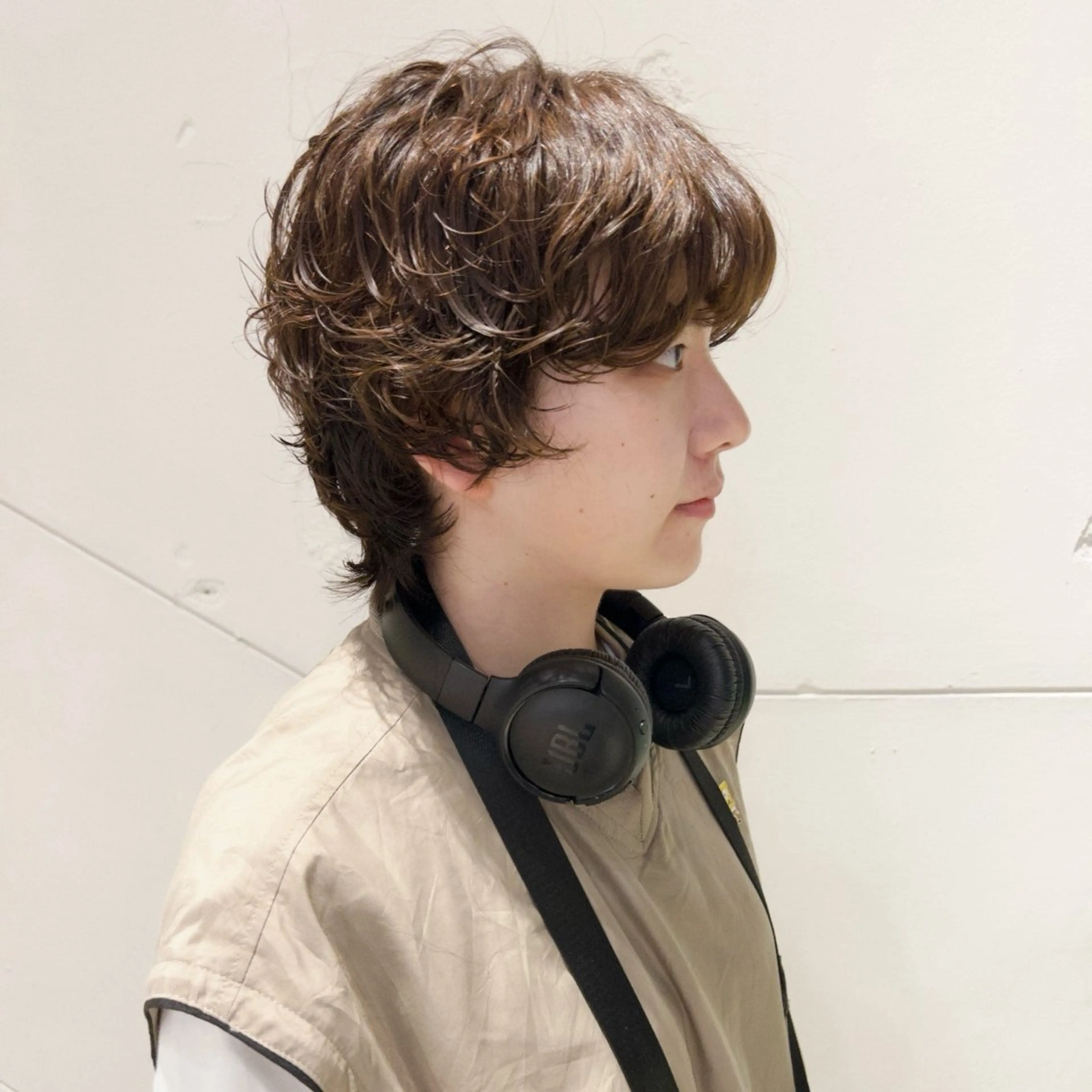 ショート パーマ パーマ キノシタ ユウナのヘアスタイル