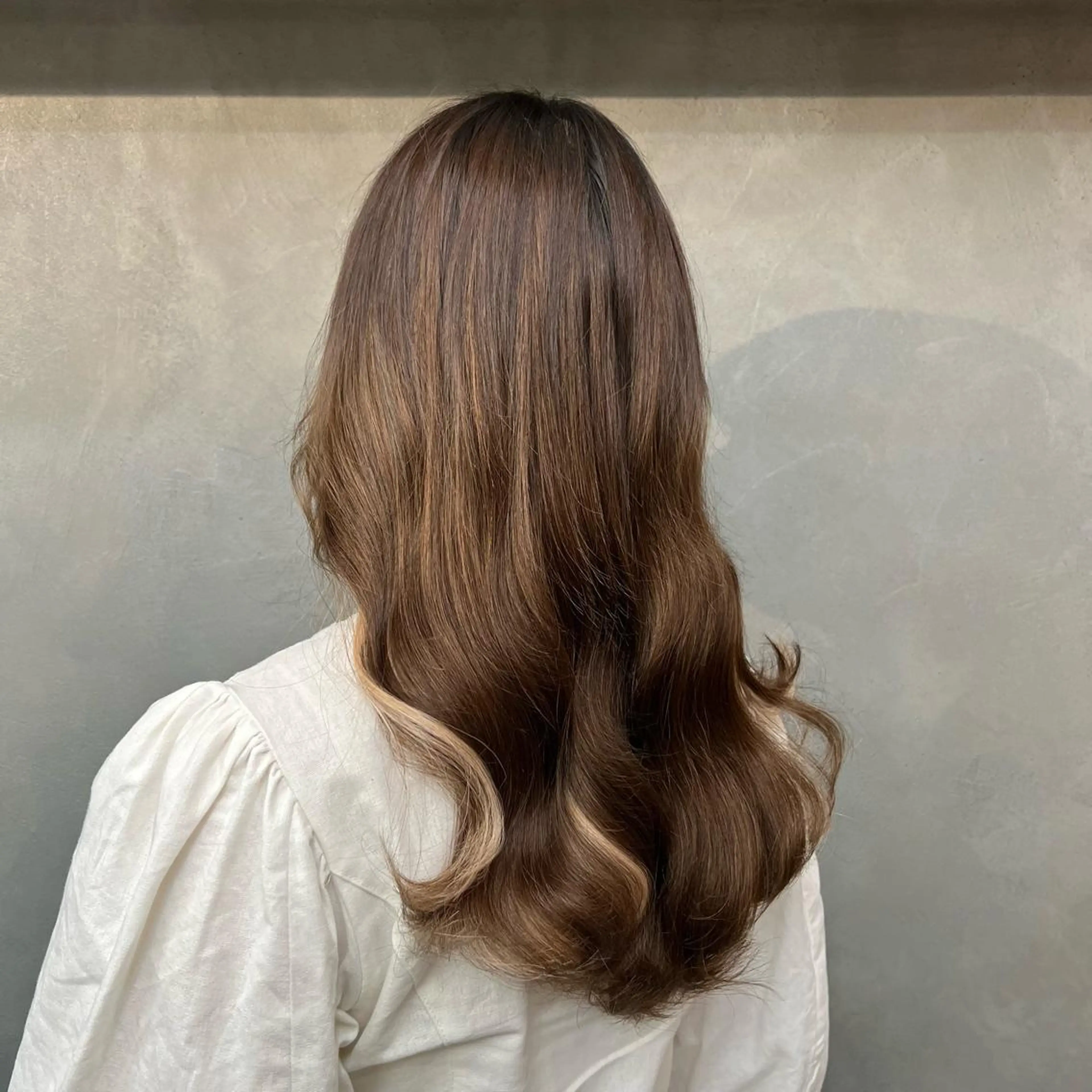 セミロング ❤️‍🔥シールエク ＋カラー京❤️‍🔥のヘアスタイル