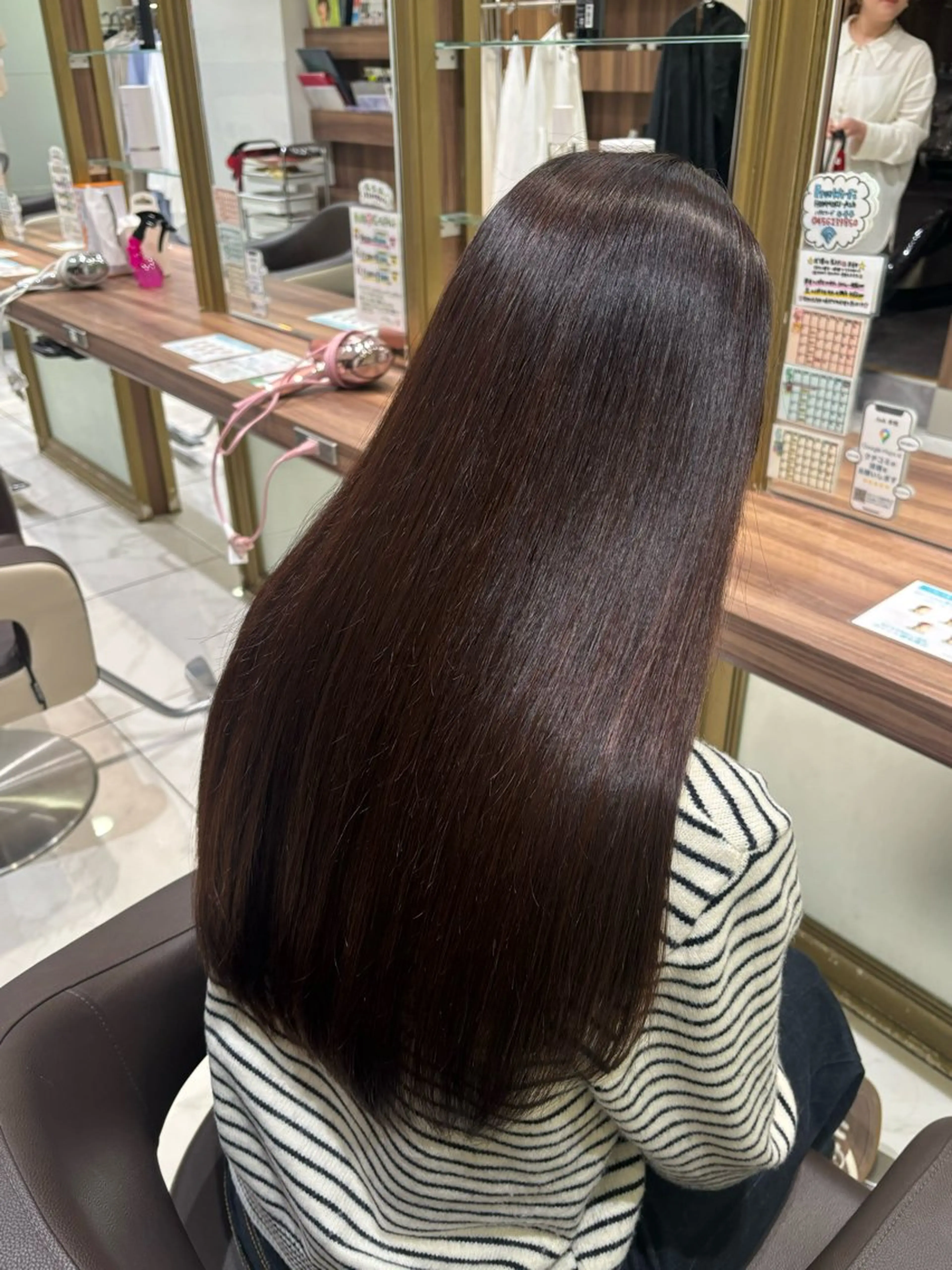 ロング 縮毛矯正 兵頭こころ モデル様募集中🎀のヘアスタイル