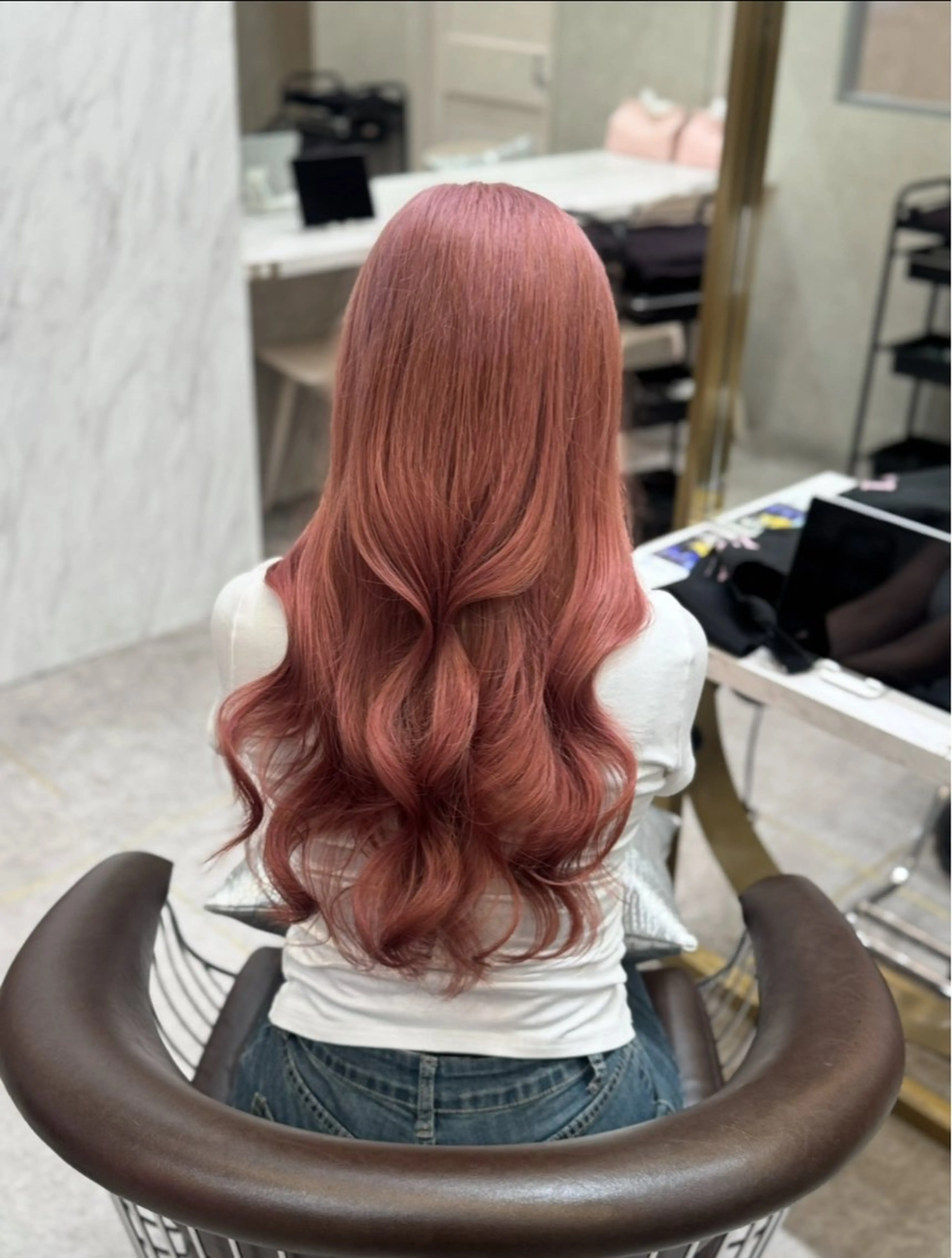 ロング 縮毛矯正 璃 音のヘアスタイル