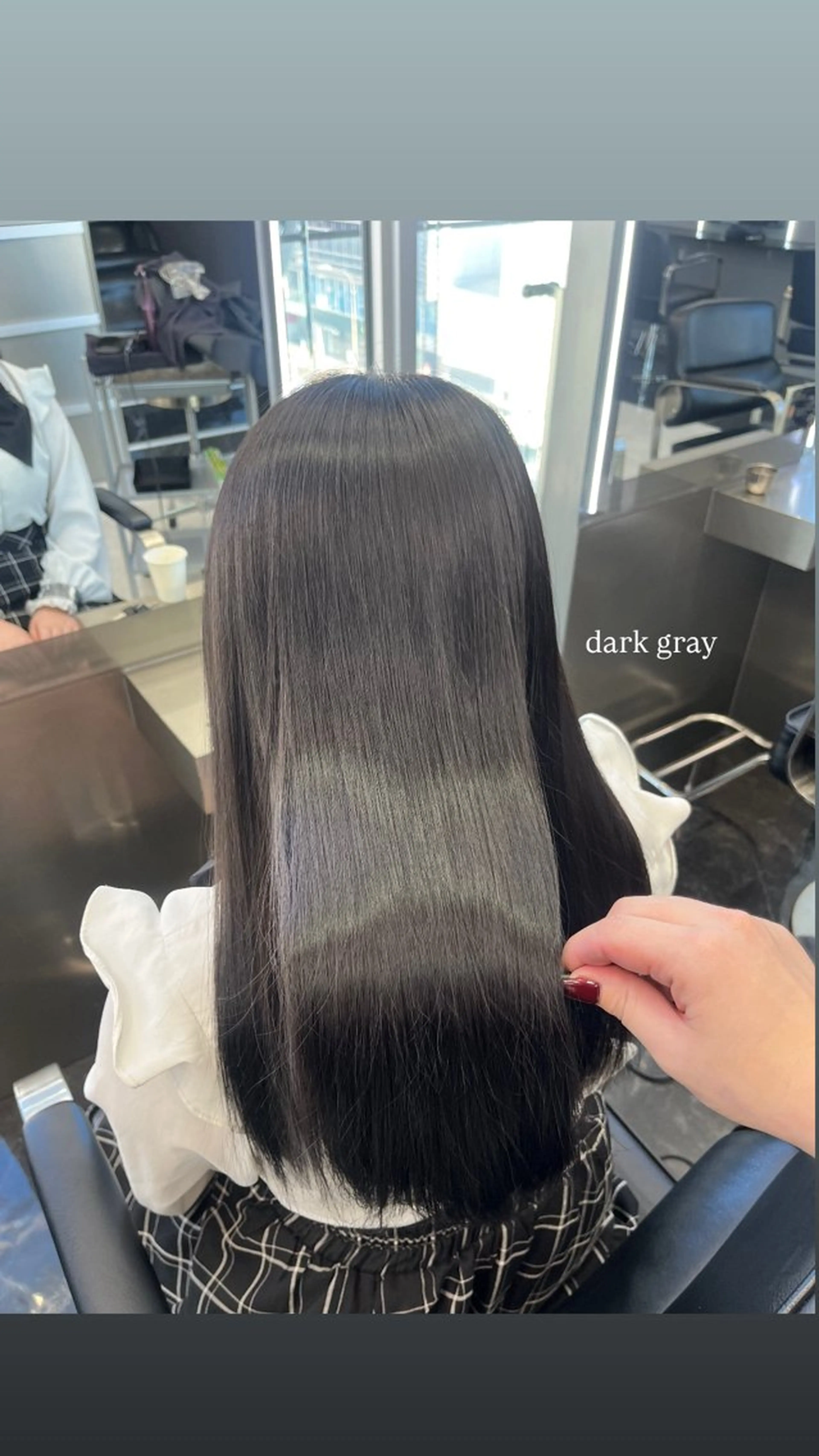 セミロング カラー ヘアアレンジ カット ヘアカラー トリートメント ヘアセット ハイトーン/透明感 髪質改善/rinaのヘアスタイル