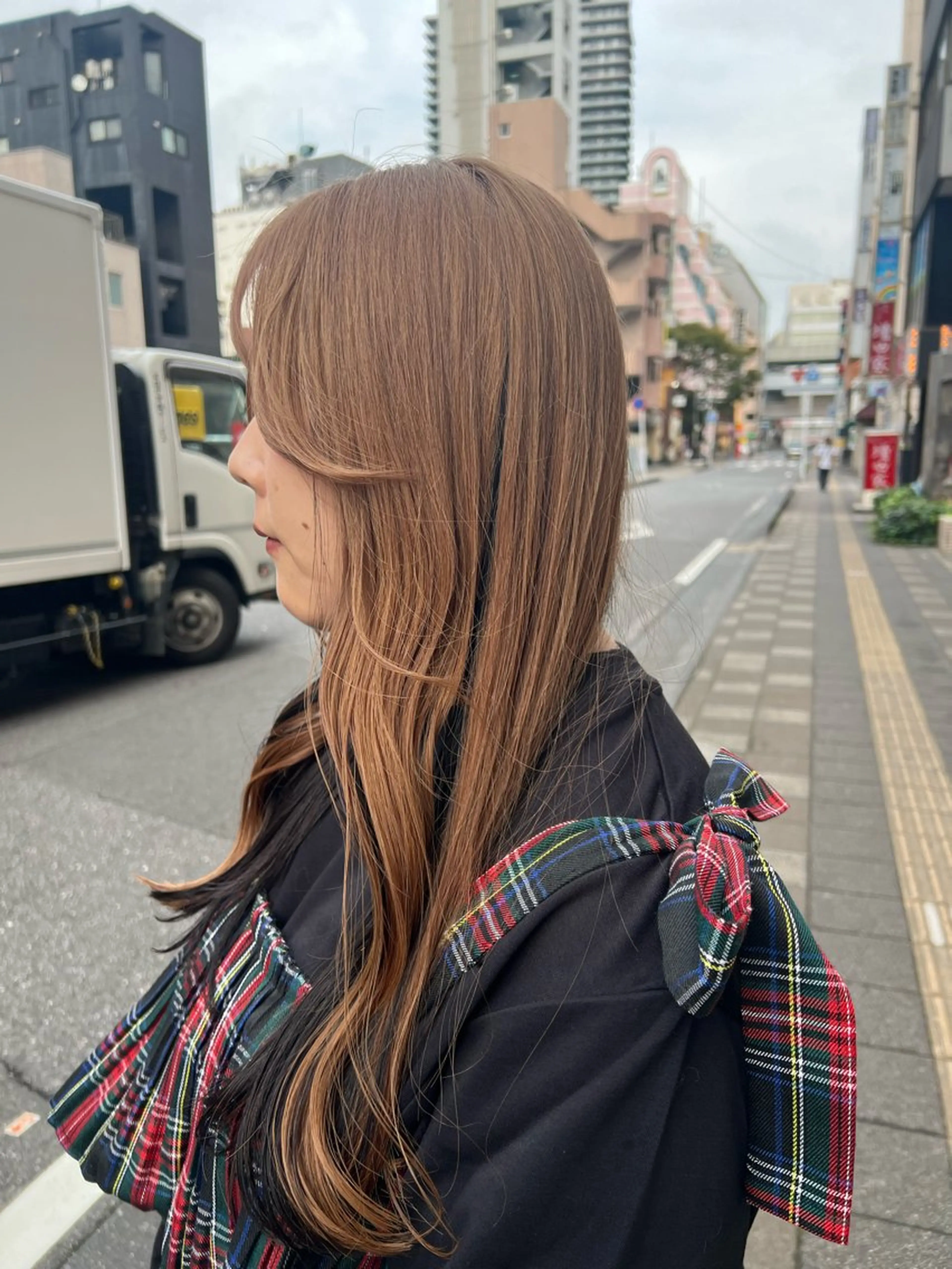 ロング ヘアカラー トリートメント yuuna. 🪽のヘアスタイル