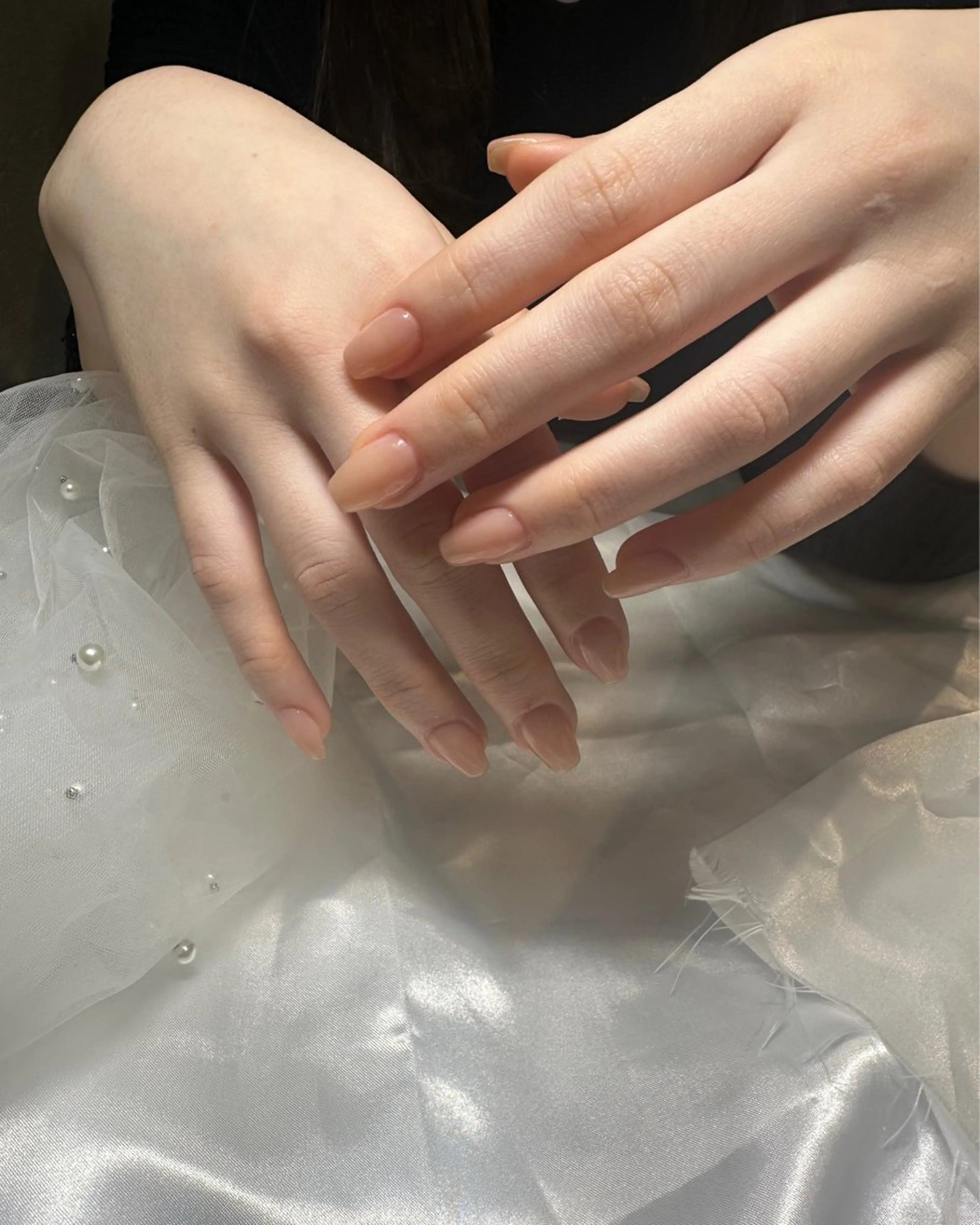 【オフなし限定割✨】自爪派さん専用💖ちゅるんワンカラー💅丁寧ケア付✨技術向上のため特別価格¥2,200❣️の写真