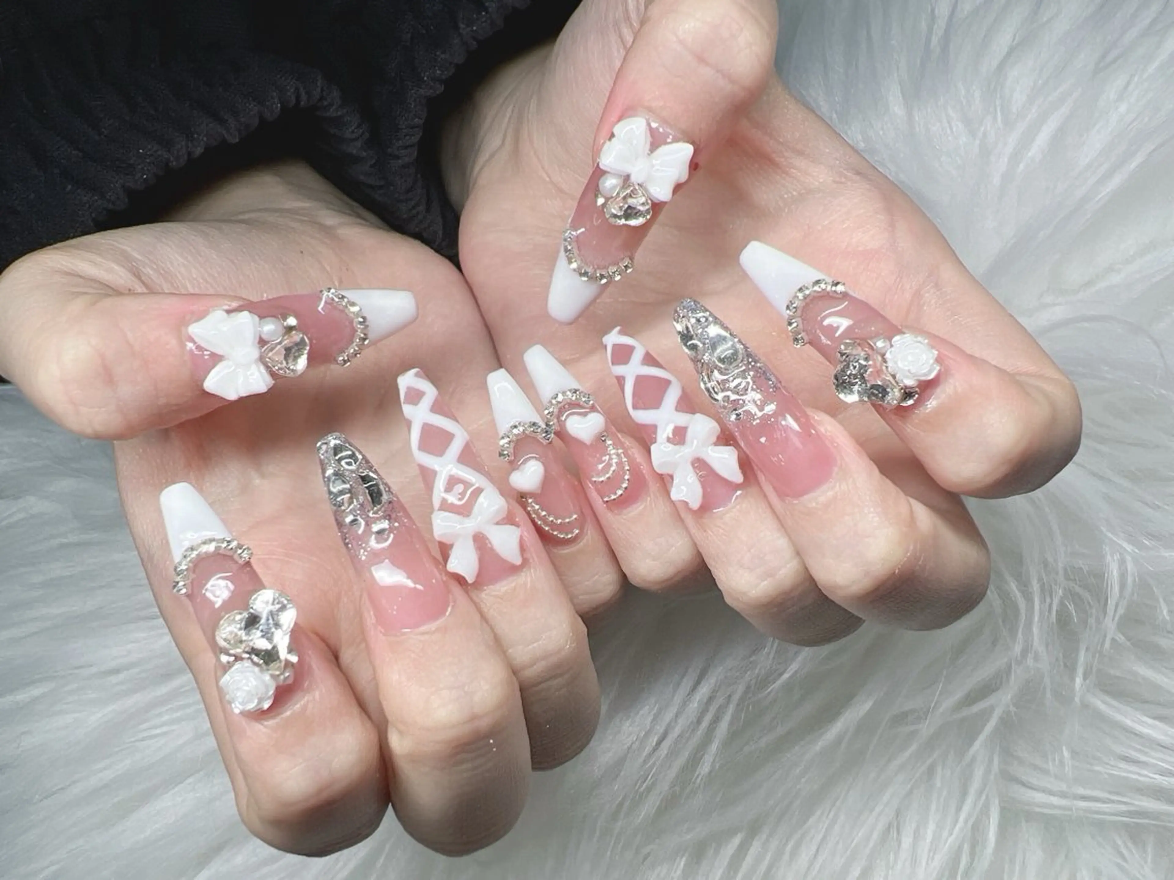 ネイル ハンドネイル Lee Nails チップ長さだし専門店のネイルデザイン