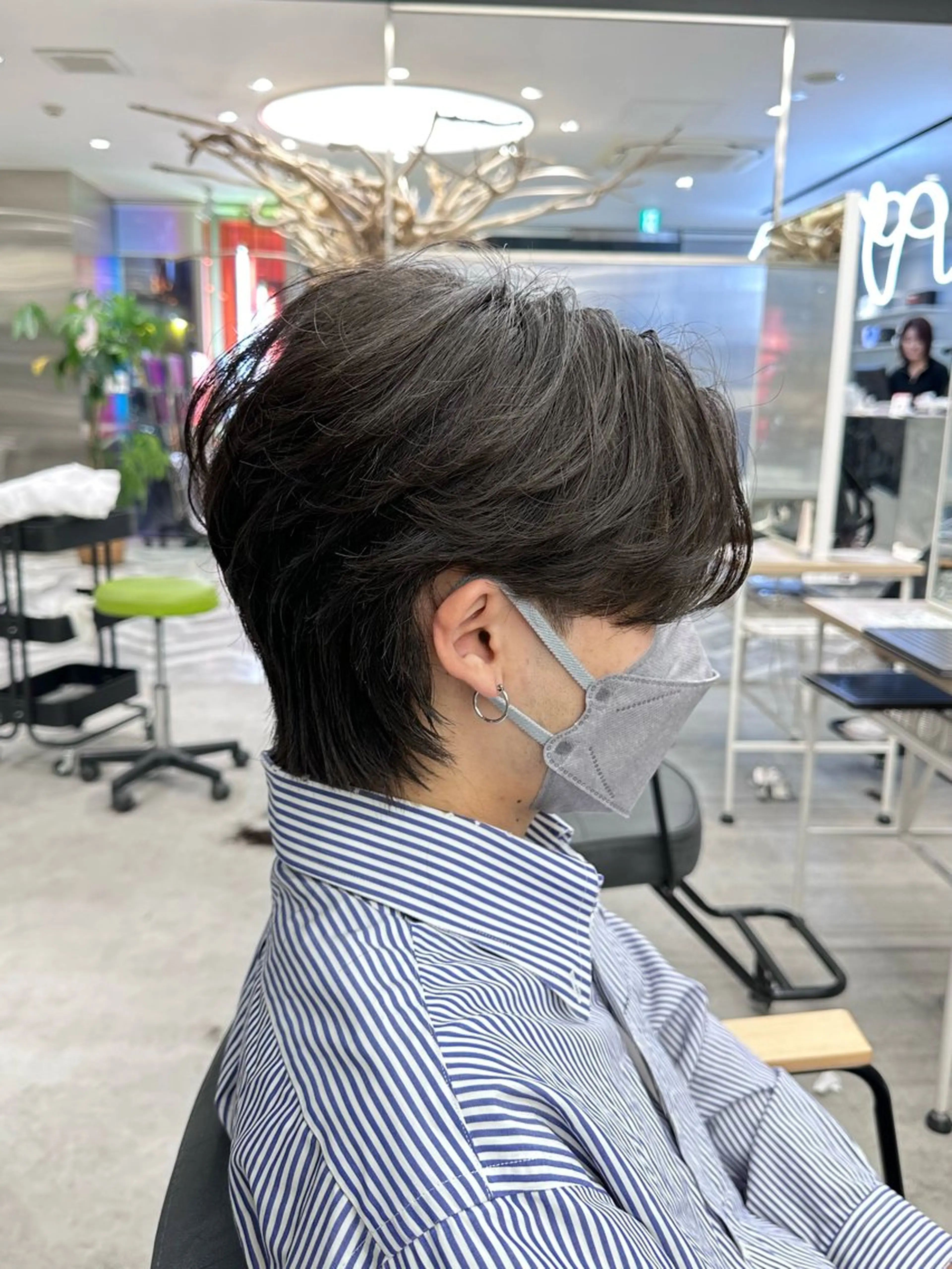 メンズ センターパート クルミ/ 💕ワンホンネイルのネイルデザイン